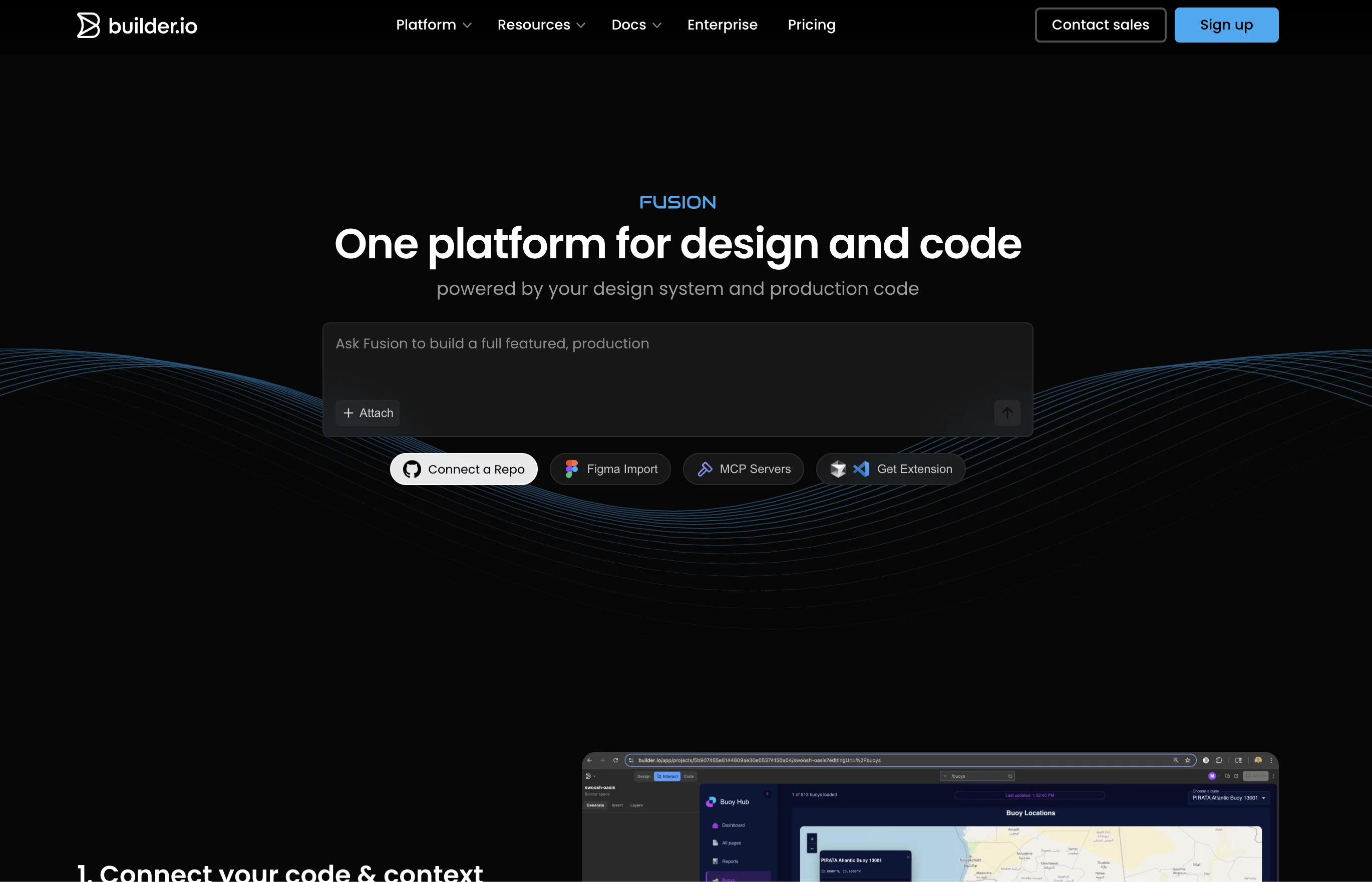 Fusion by builder.io screenshot