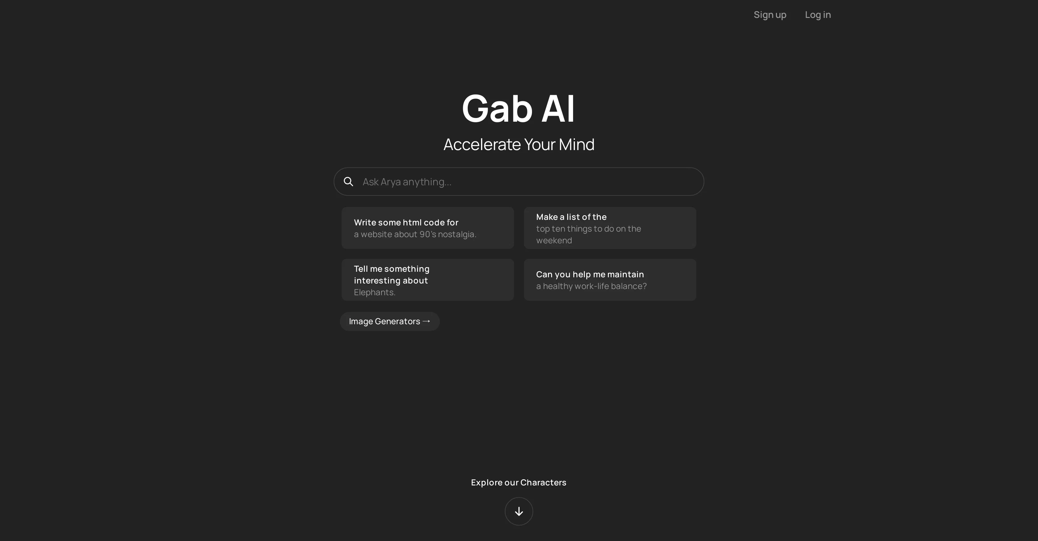 Gab AI screenshot