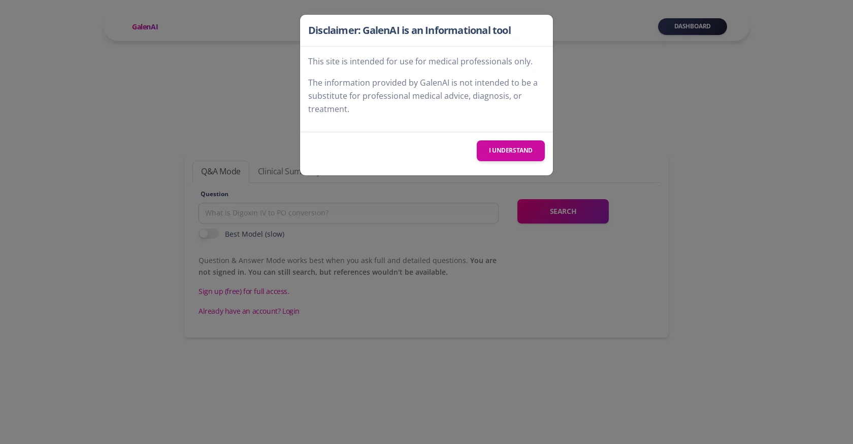 Galenai screenshot
