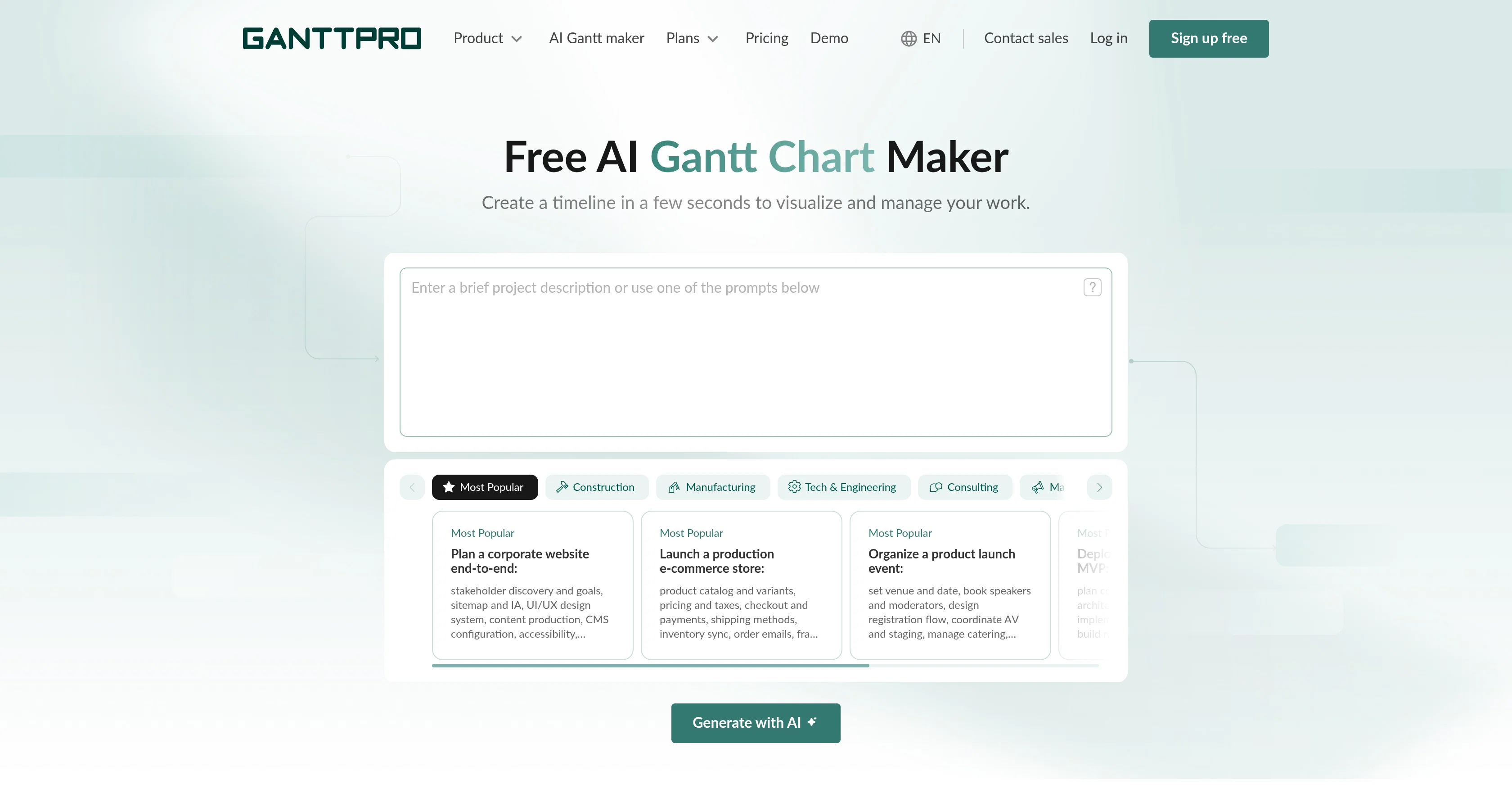 GanttPRO screenshot