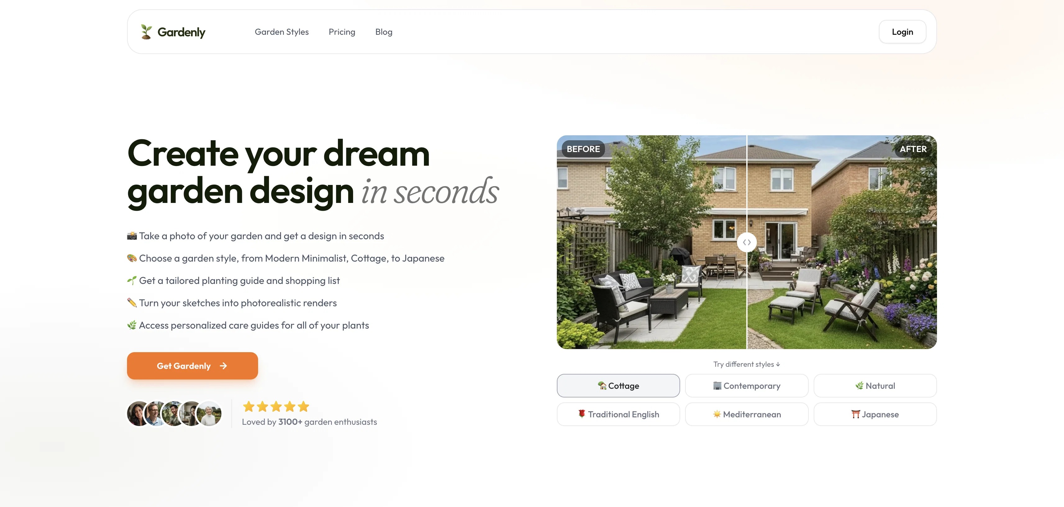 Gardenly screenshot