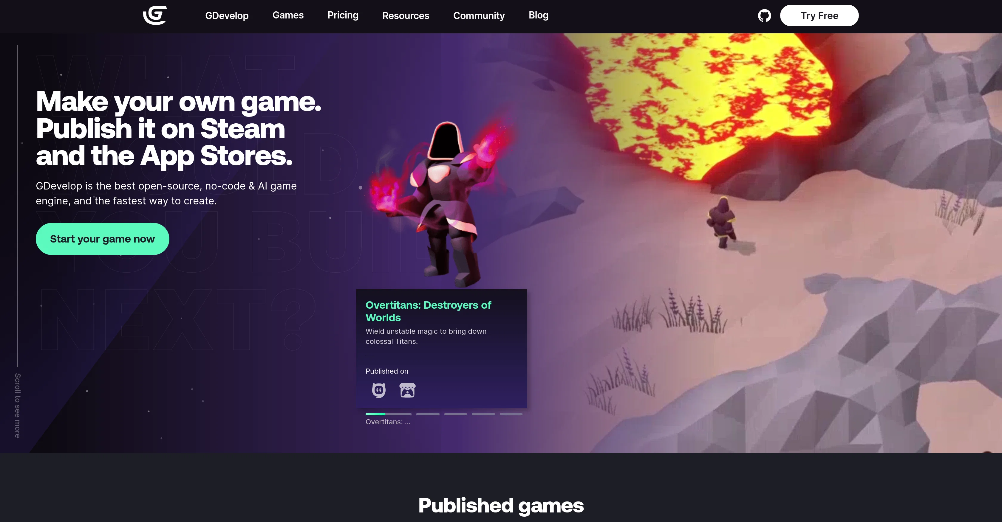 GDevelop screenshot
