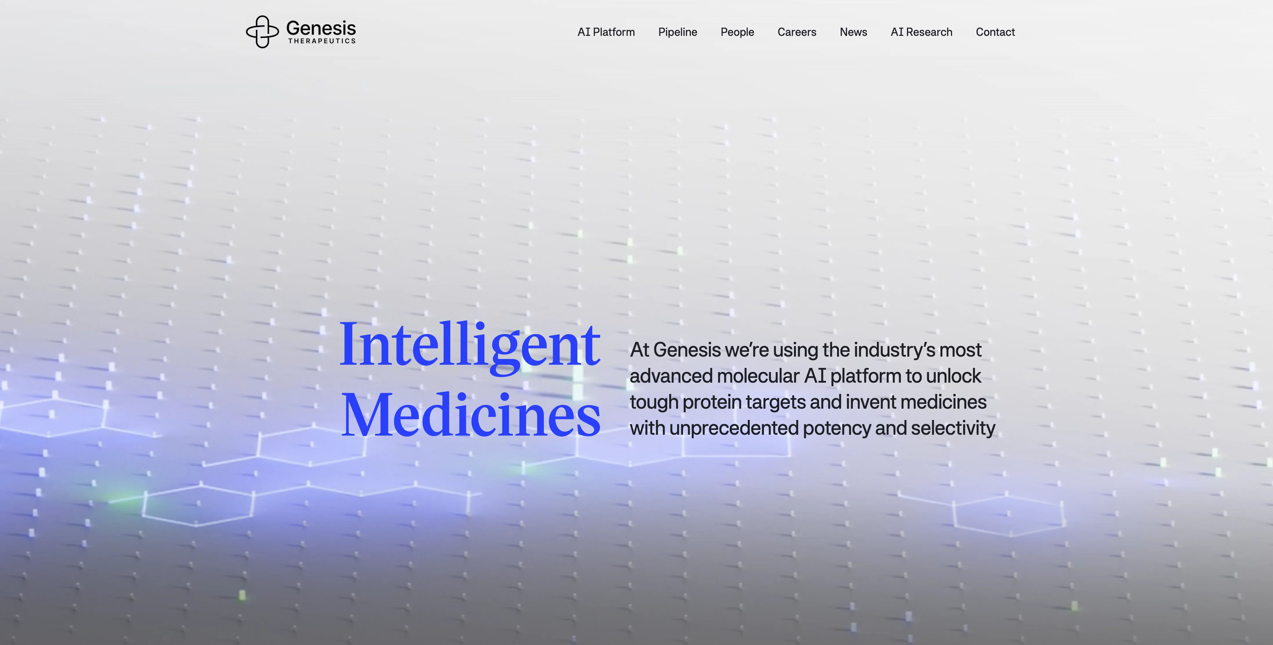 Genesis Therapeutics screenshot