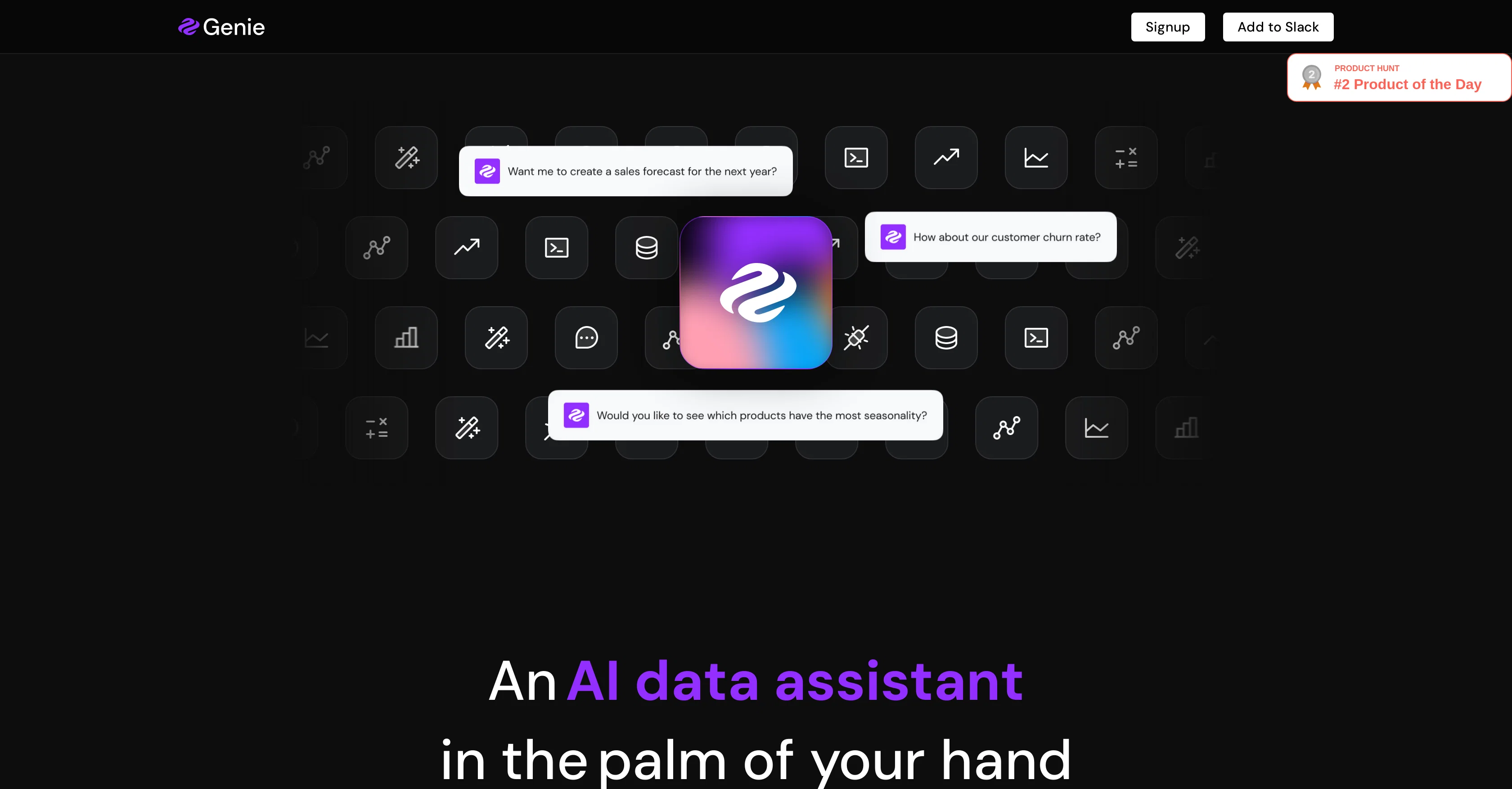 Genie - AI Data Assistant screenshot