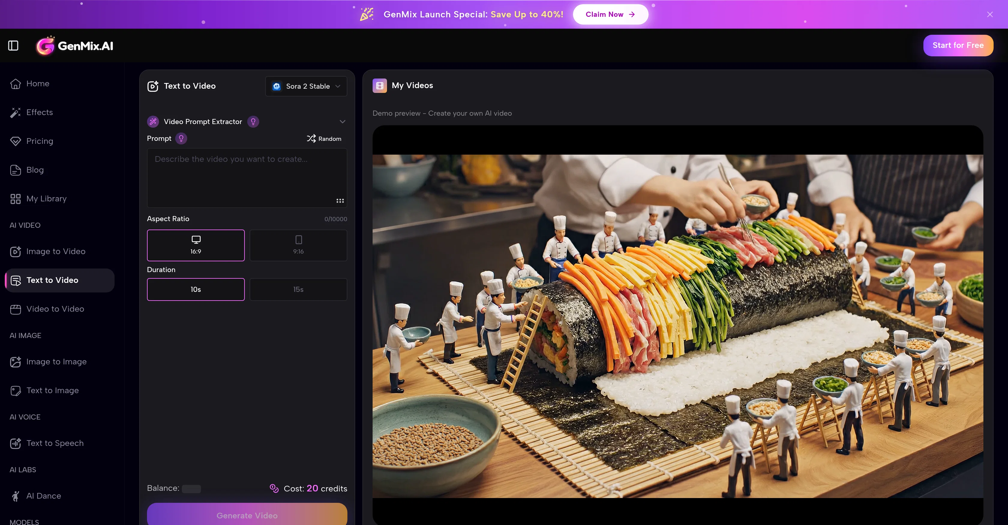 GenMix AI screenshot