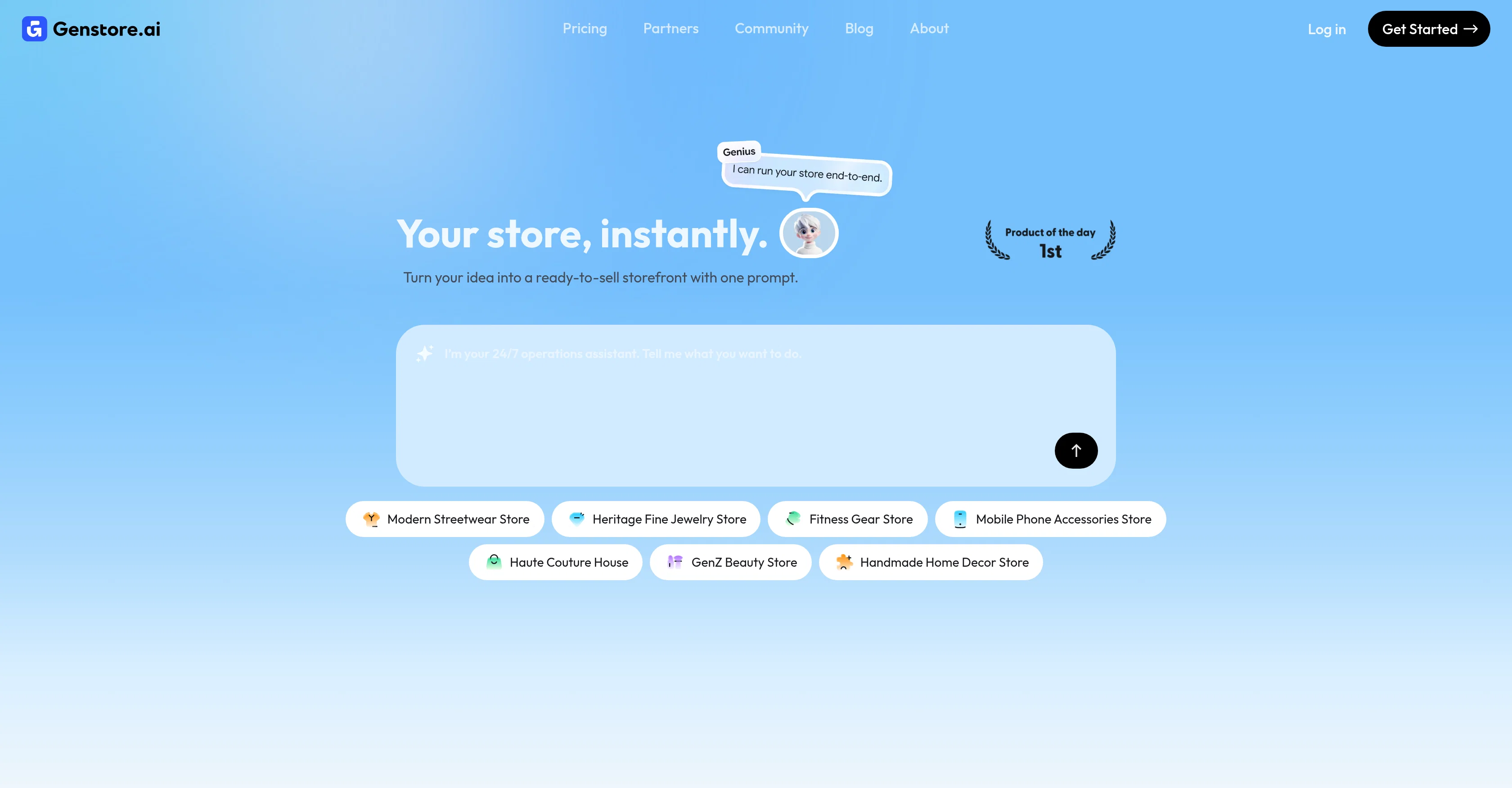 Genstore screenshot