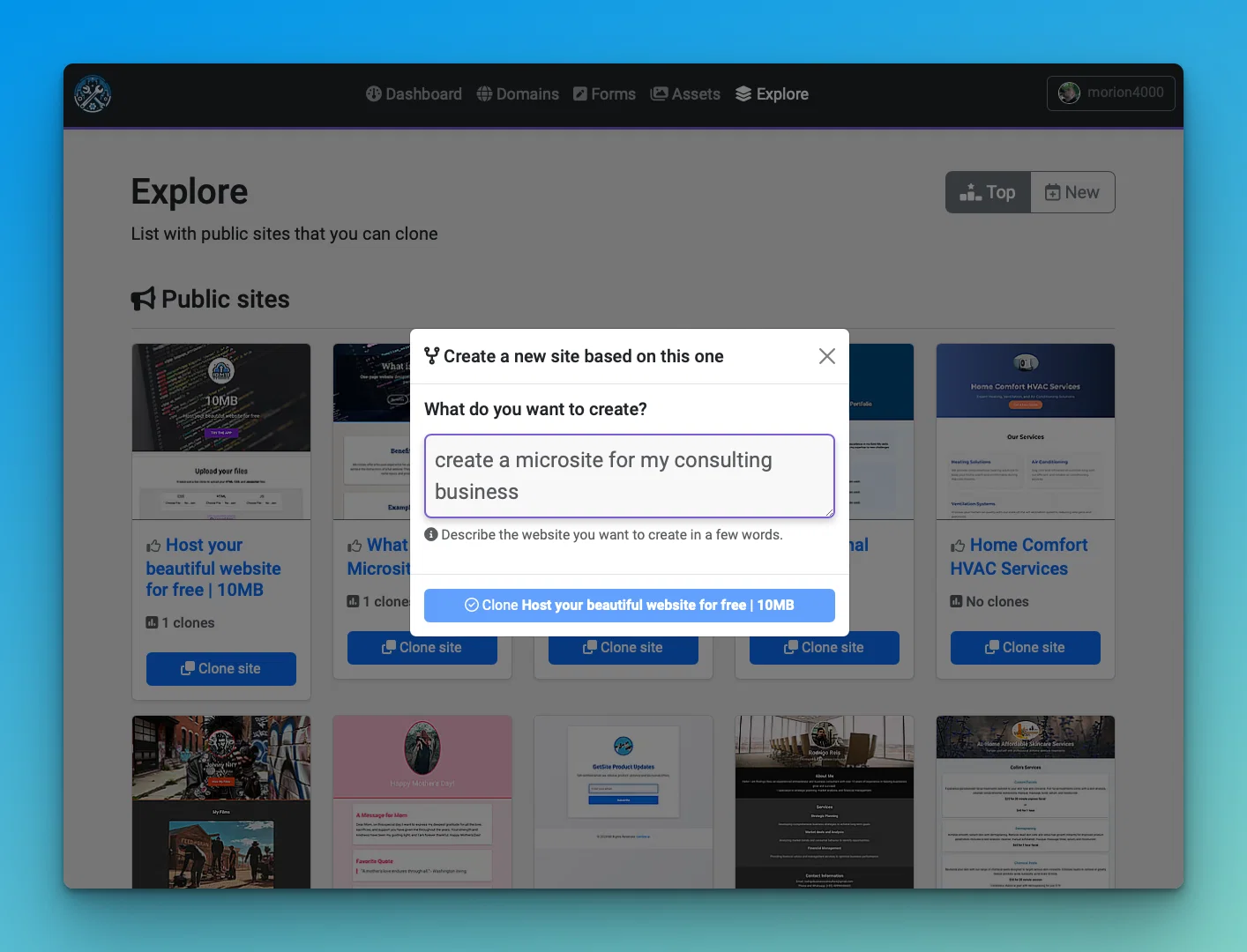 GetSite screenshot