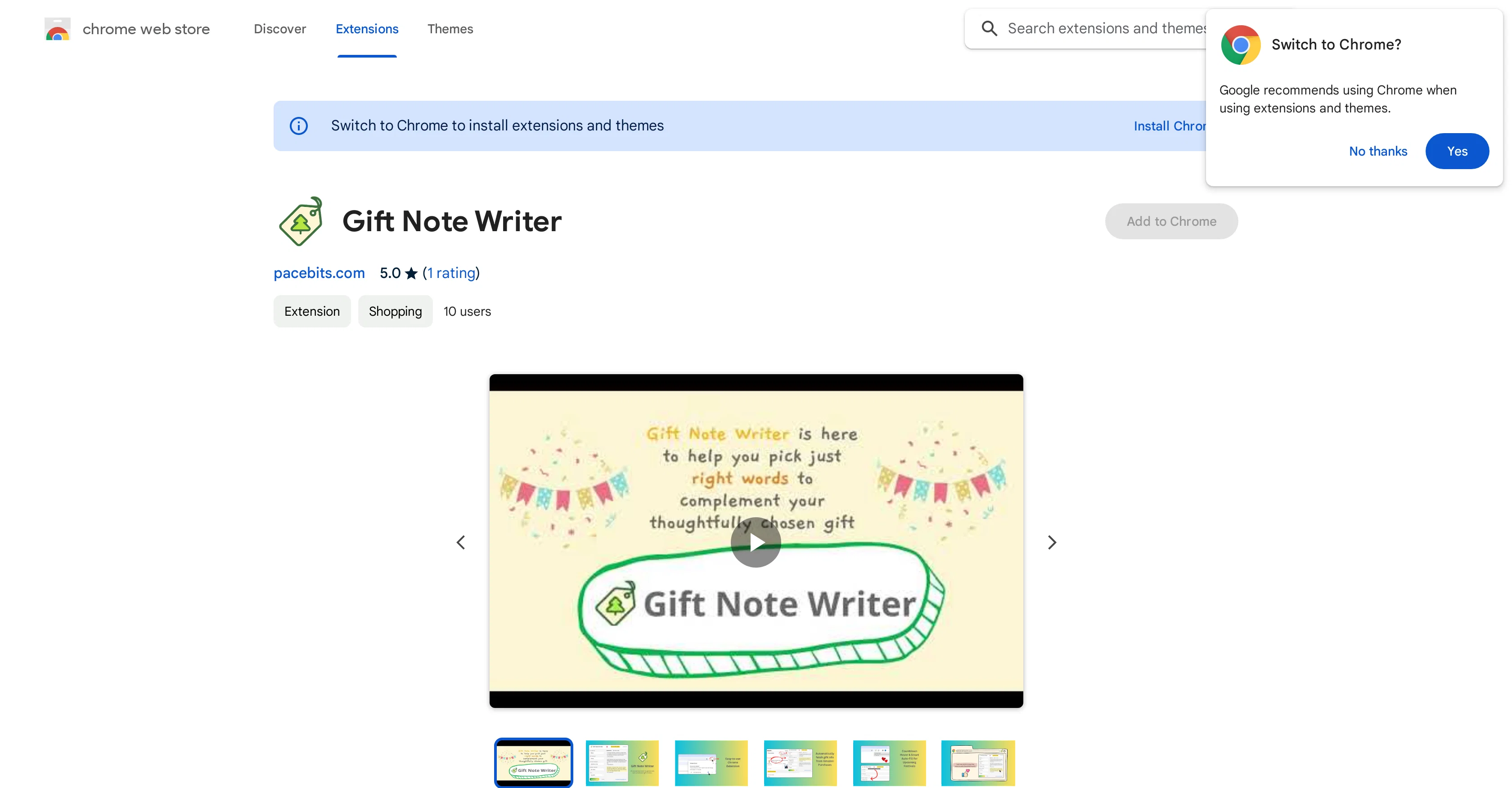 Gift Note Writer screenshot