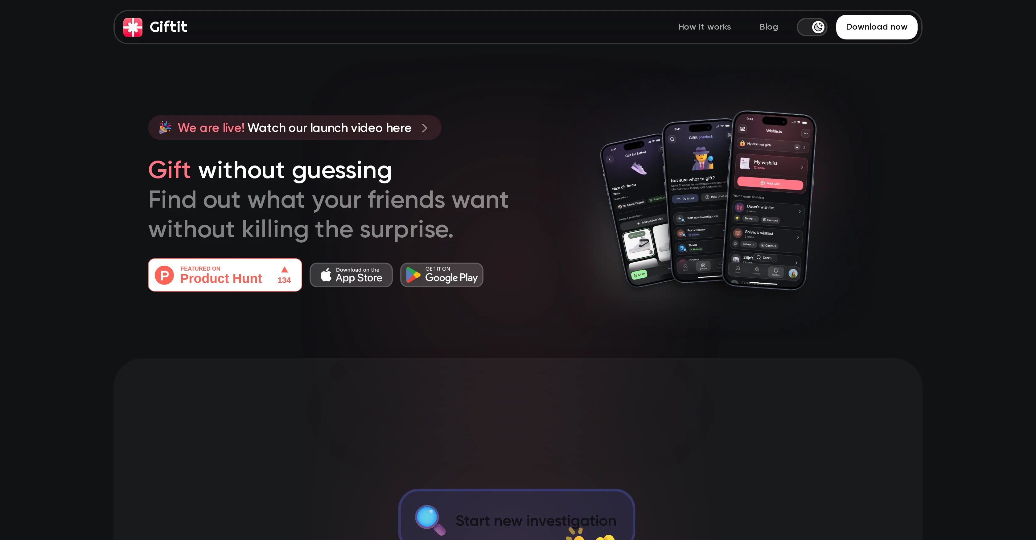 Giftit screenshot