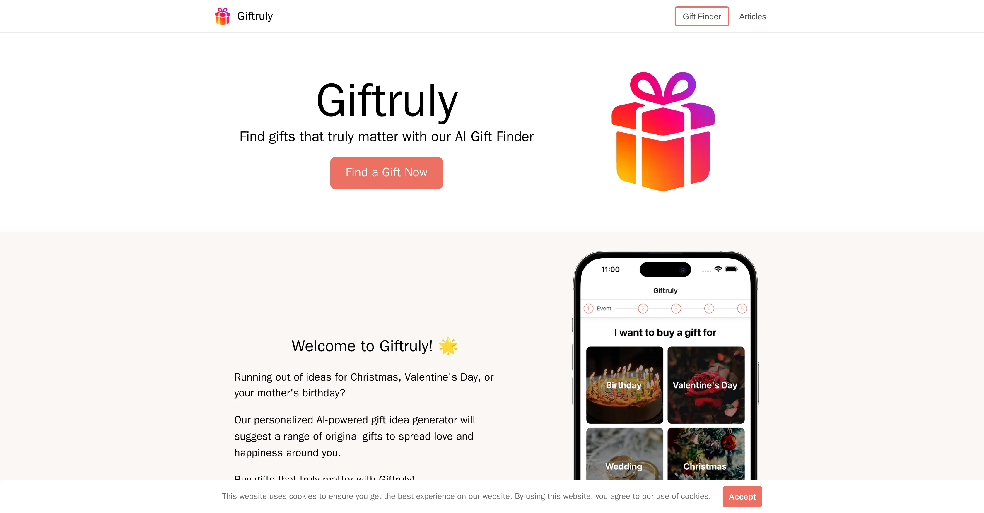 Giftruly screenshot
