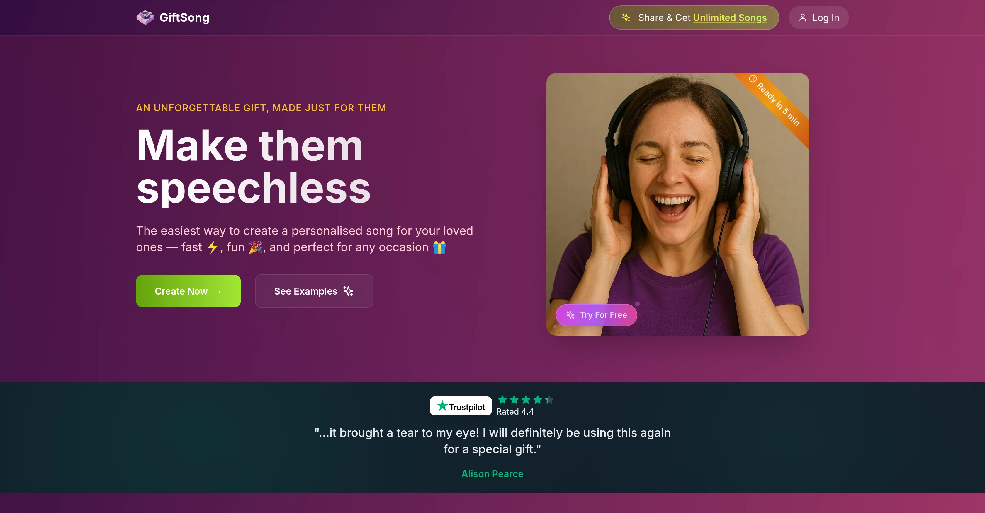 GiftSong screenshot