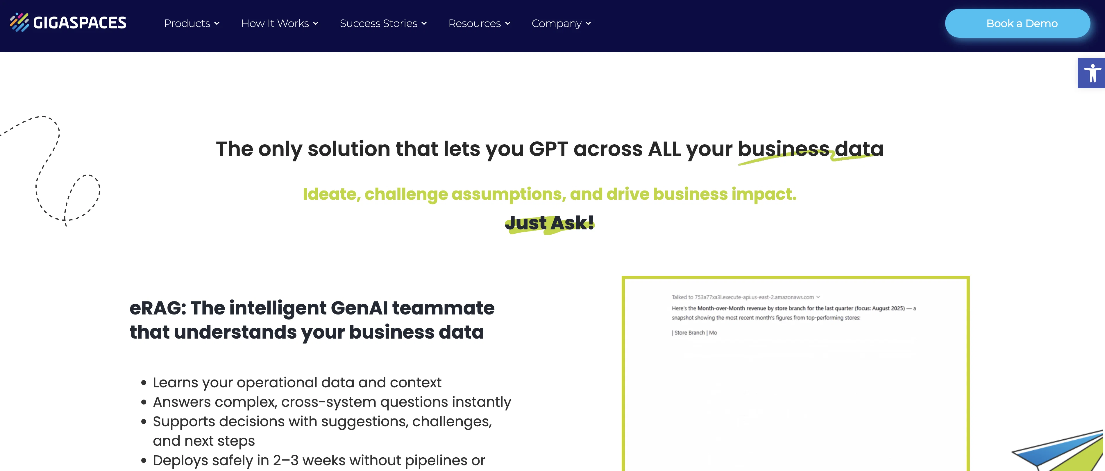 eRAG GenAI screenshot