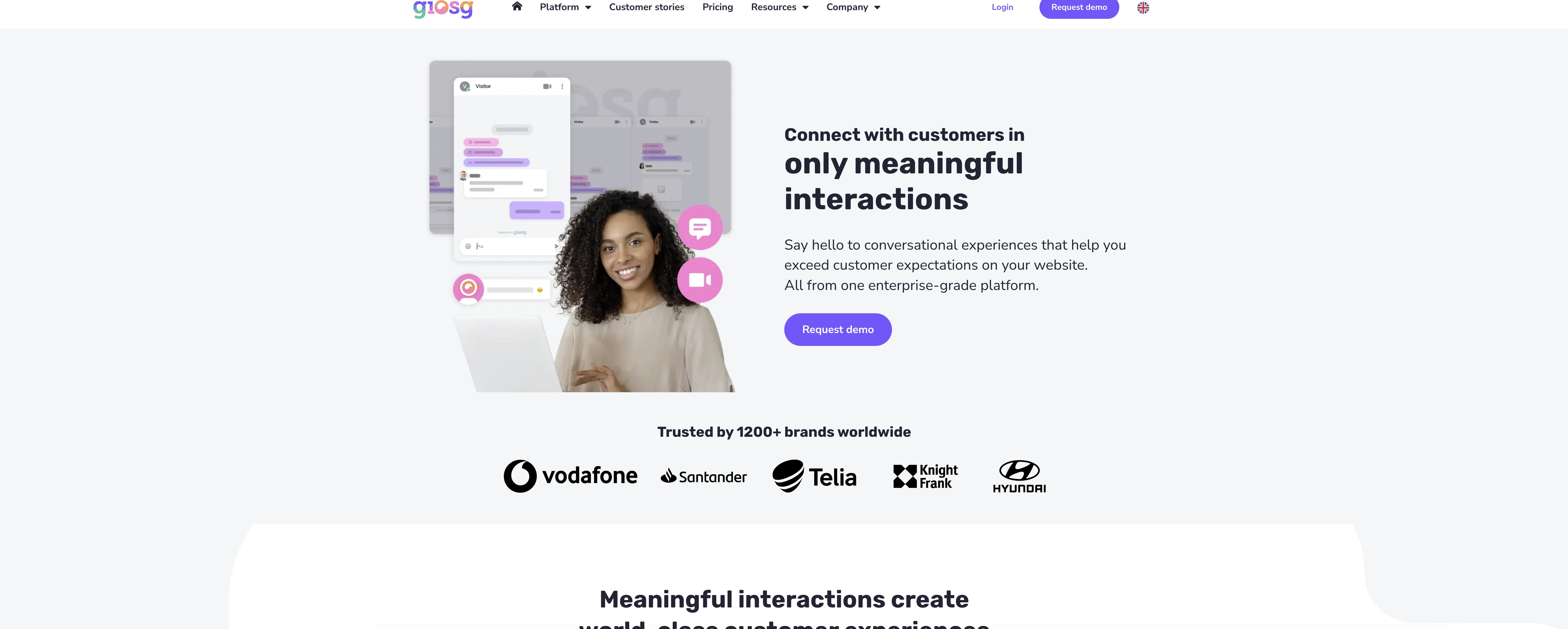 Giosg screenshot