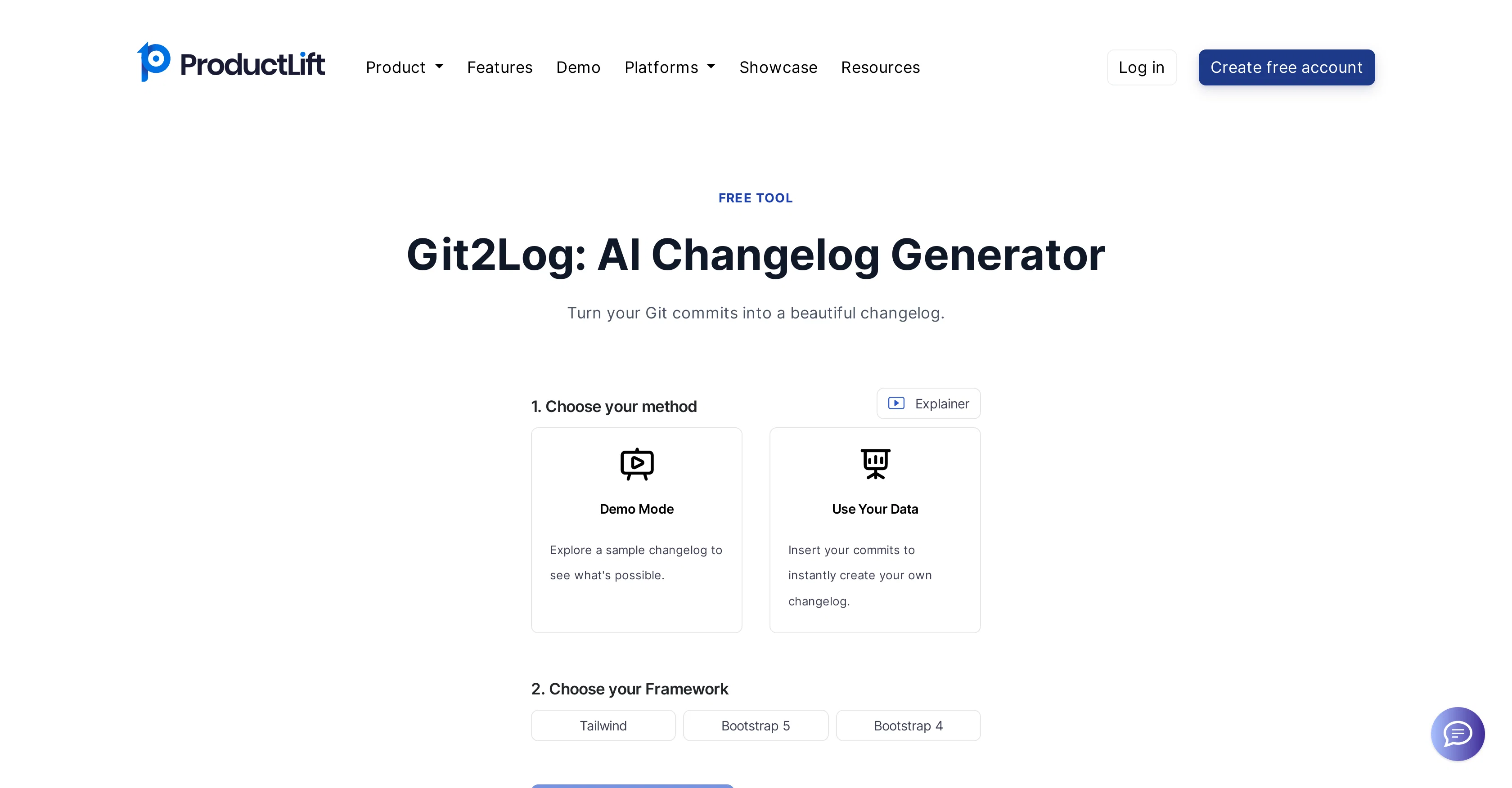 Git2Log screenshot