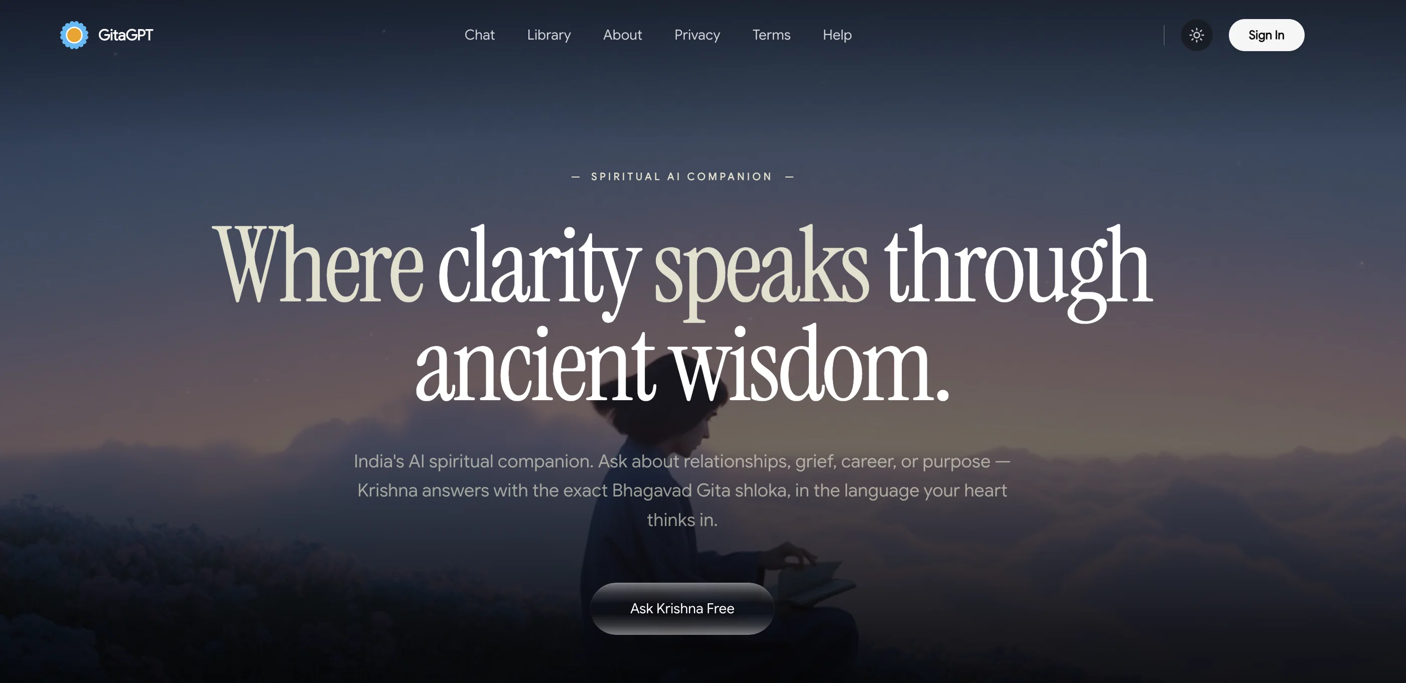 Gita GPT screenshot