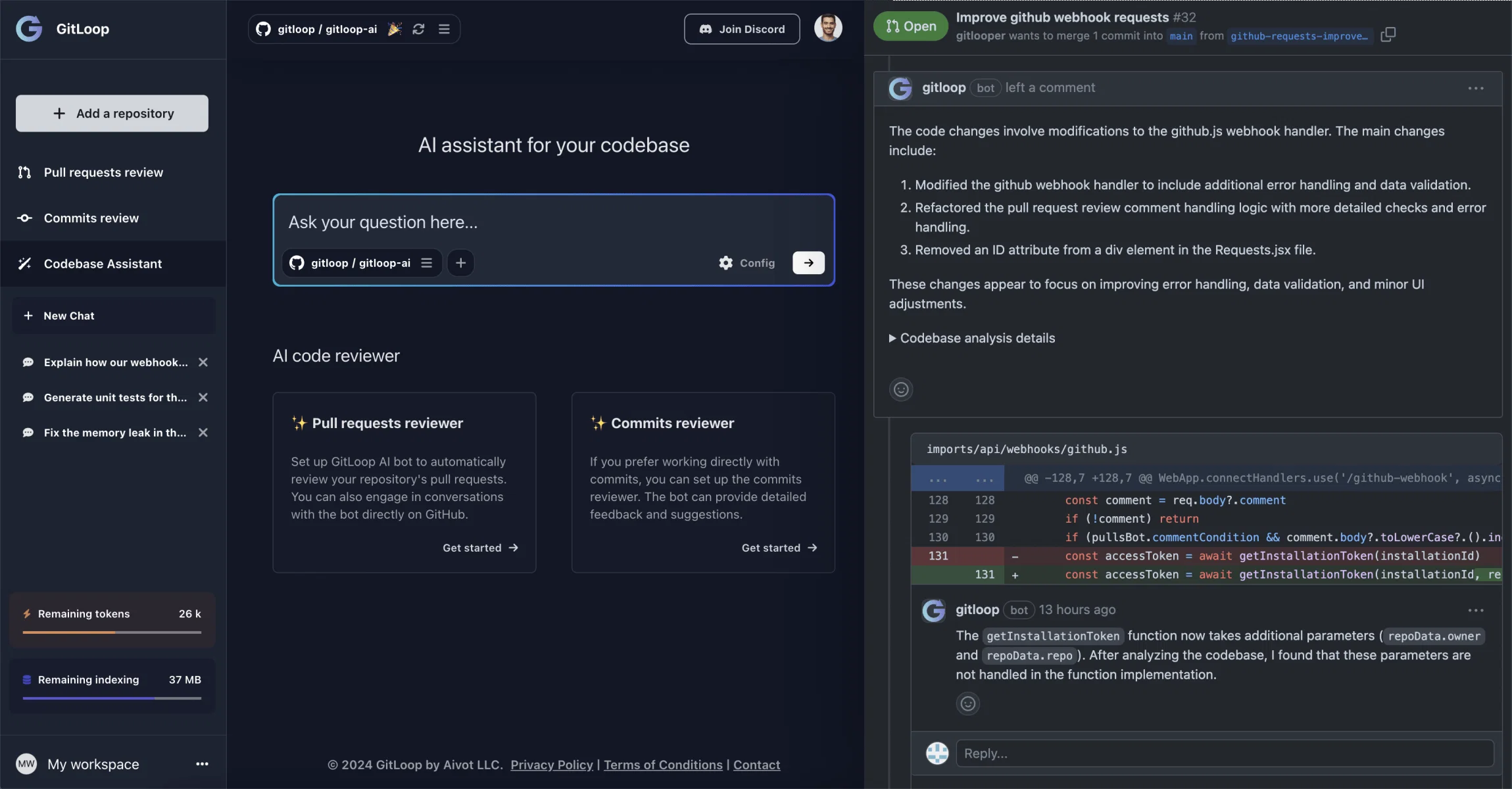 GitLoop screenshot