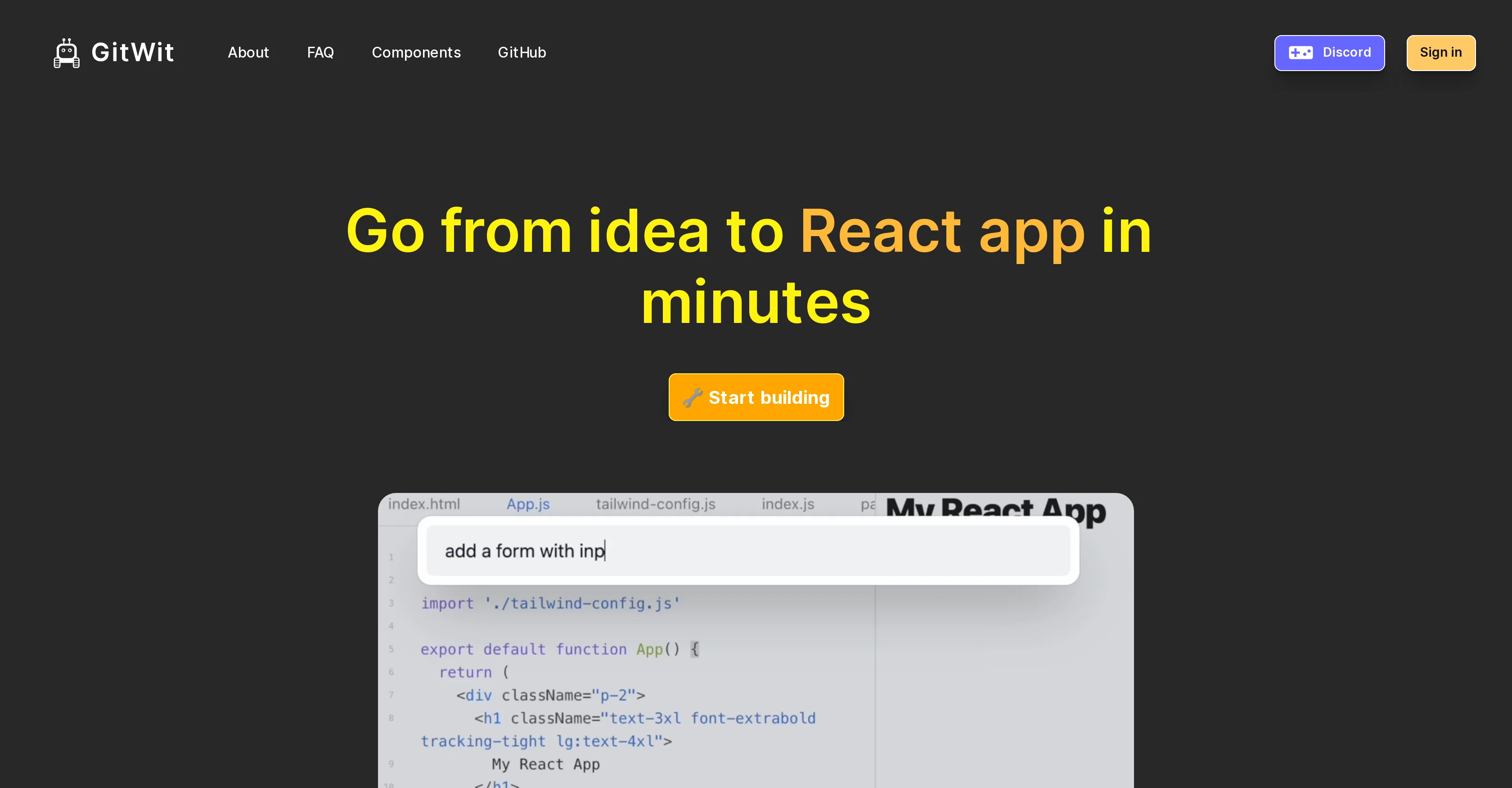 Gitwit screenshot