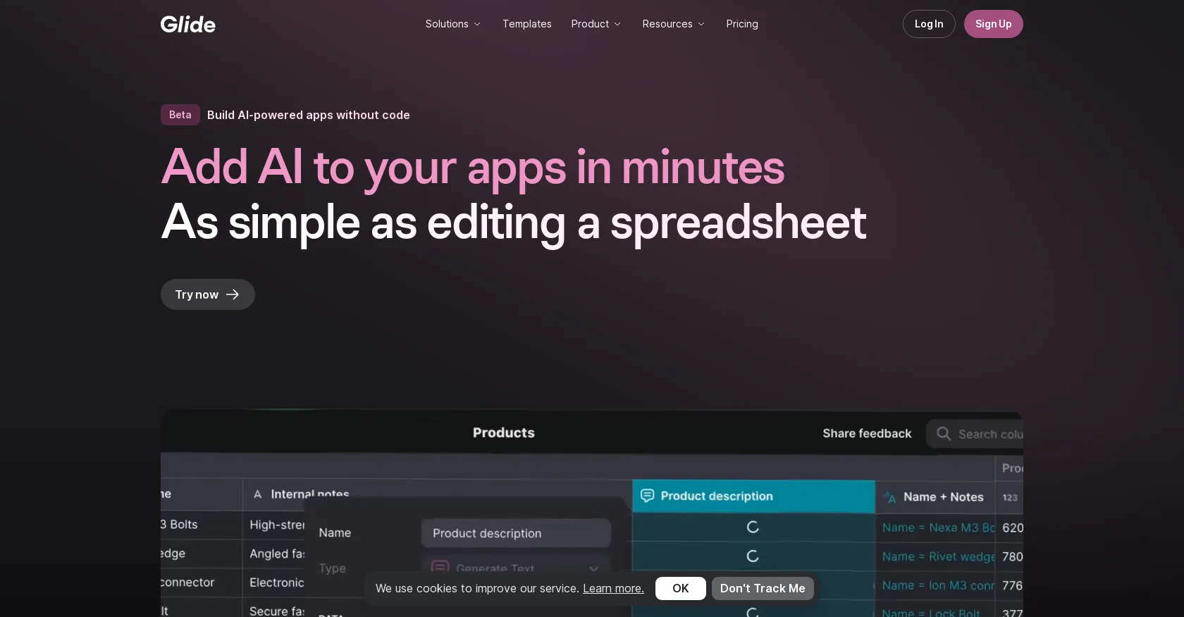 Glide Apps screenshot
