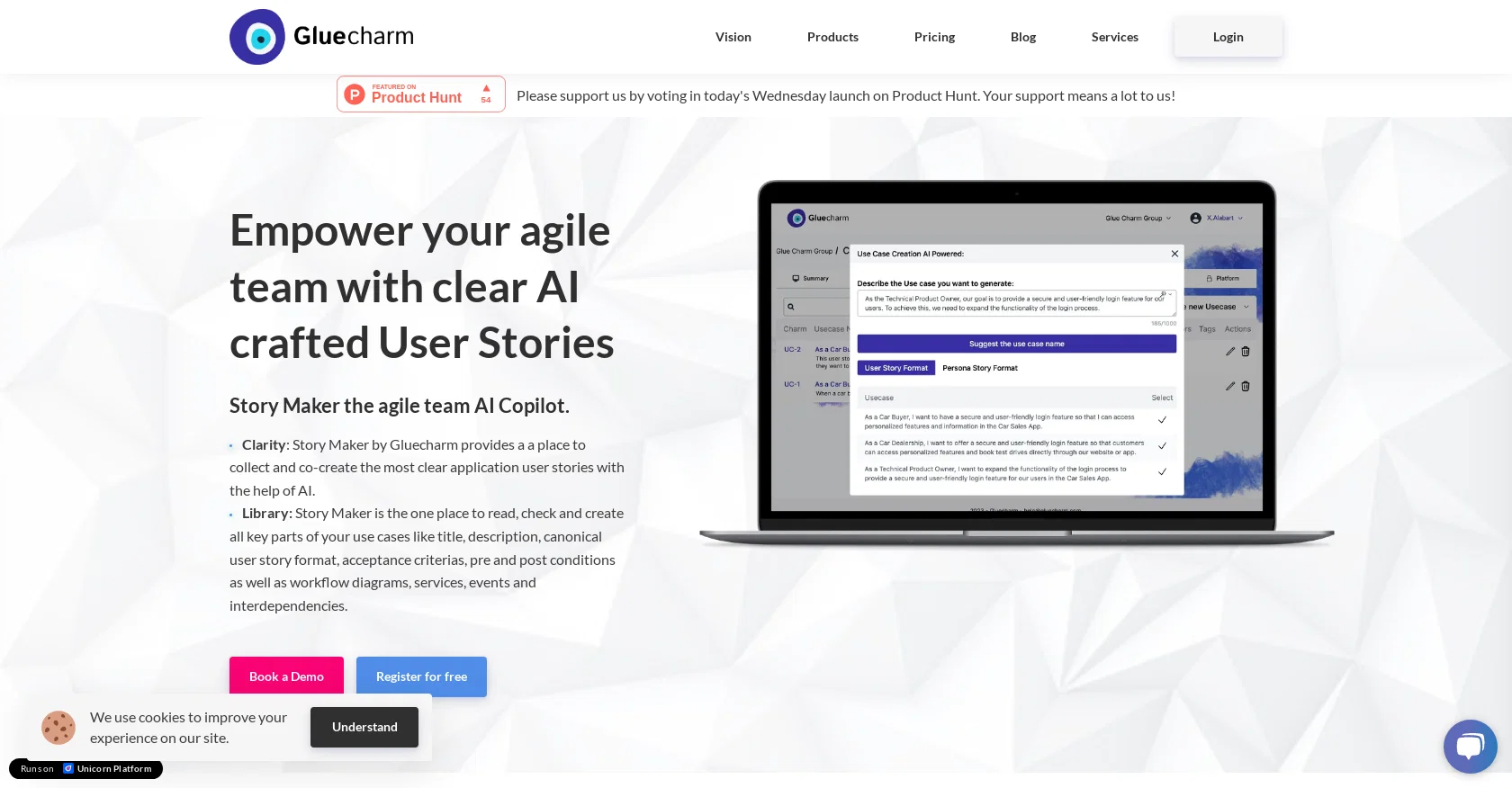 Gluecharm screenshot