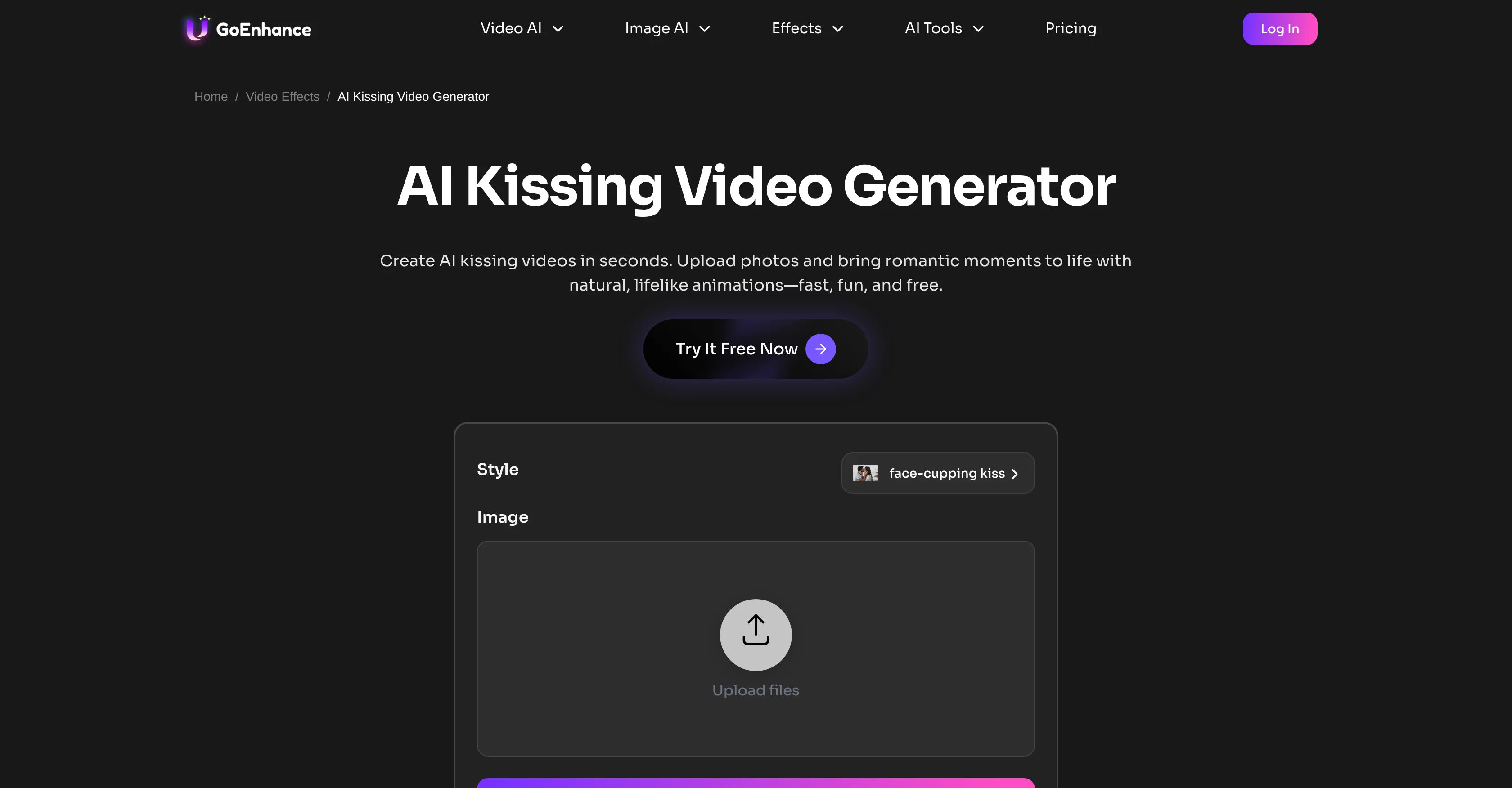 GoEnhance | AI Kissing Videos screenshot