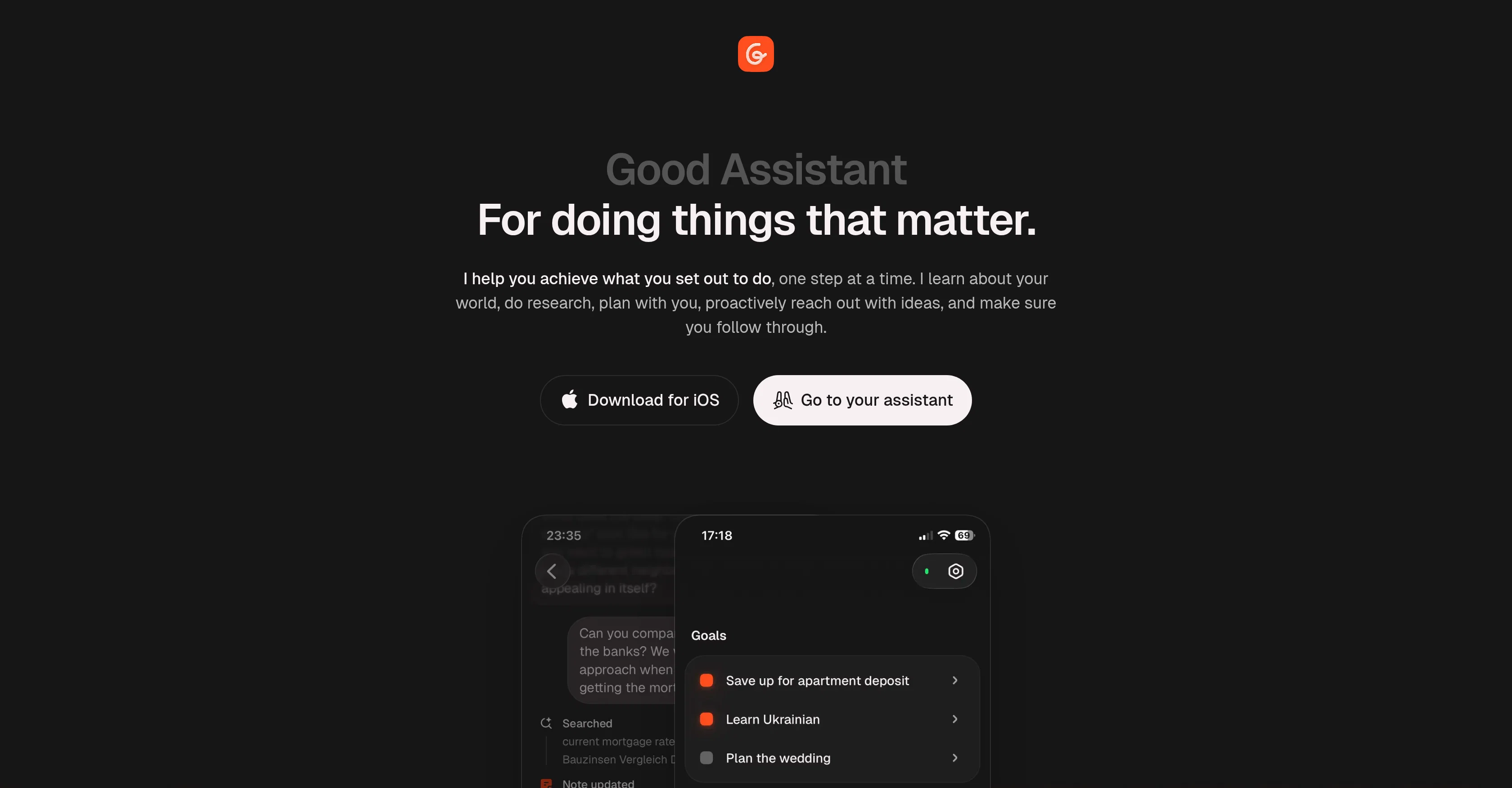 Good Assistant screenshot