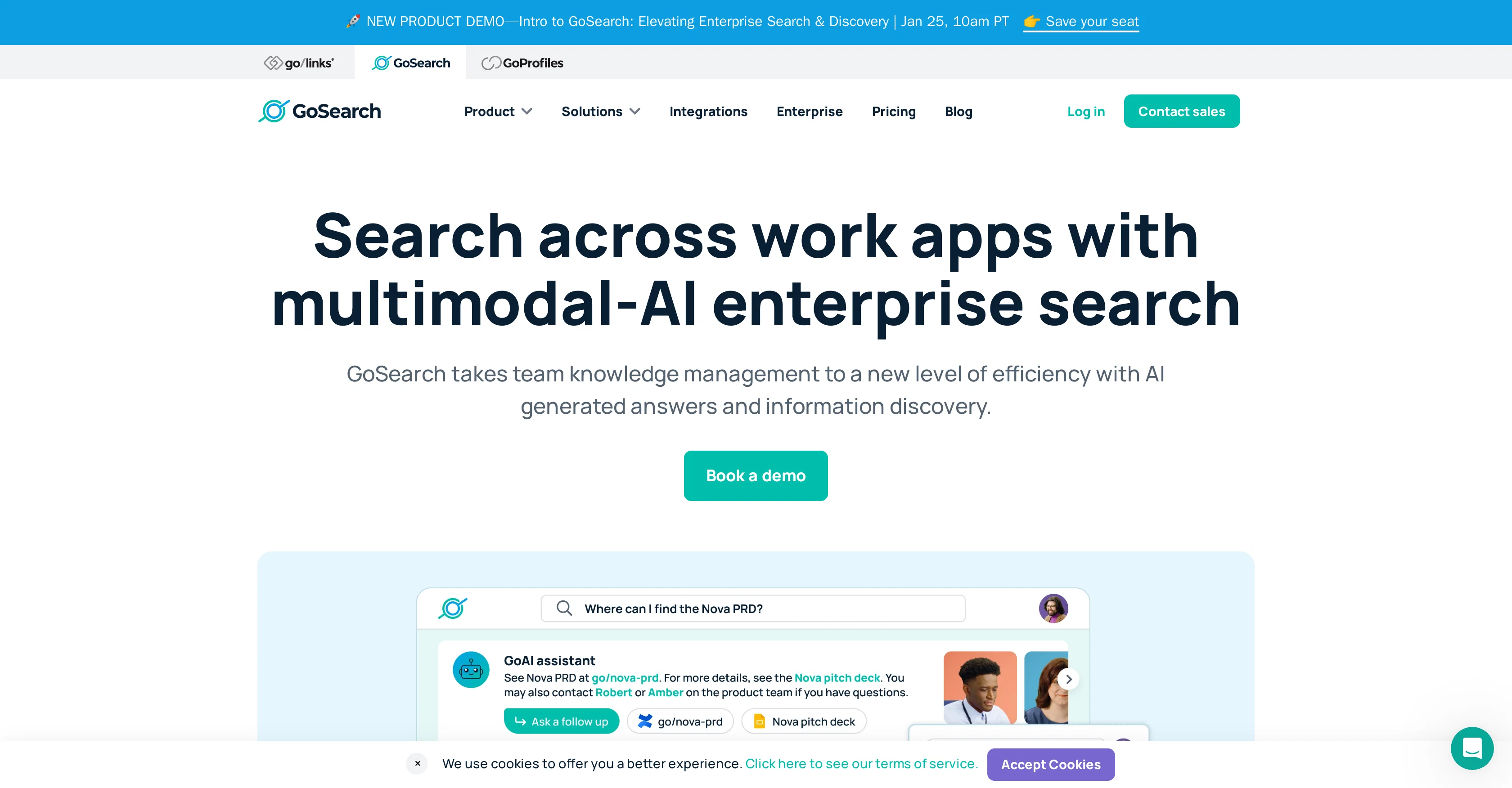 GoSearch screenshot