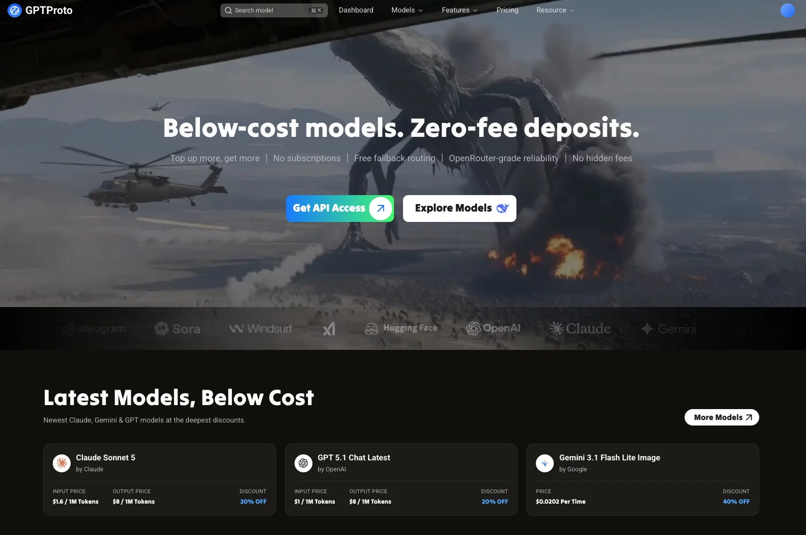 GPTProto screenshot