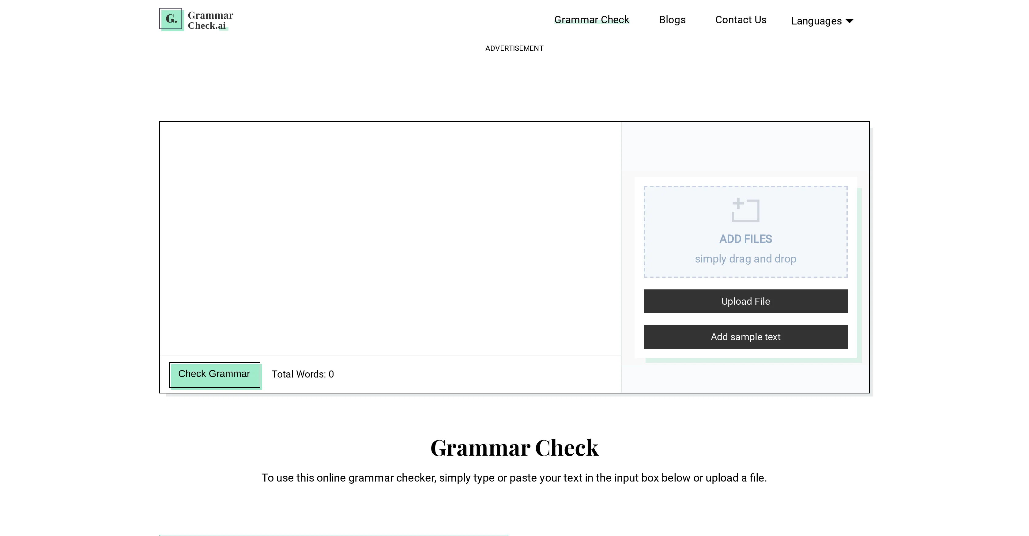 Grammar Check screenshot