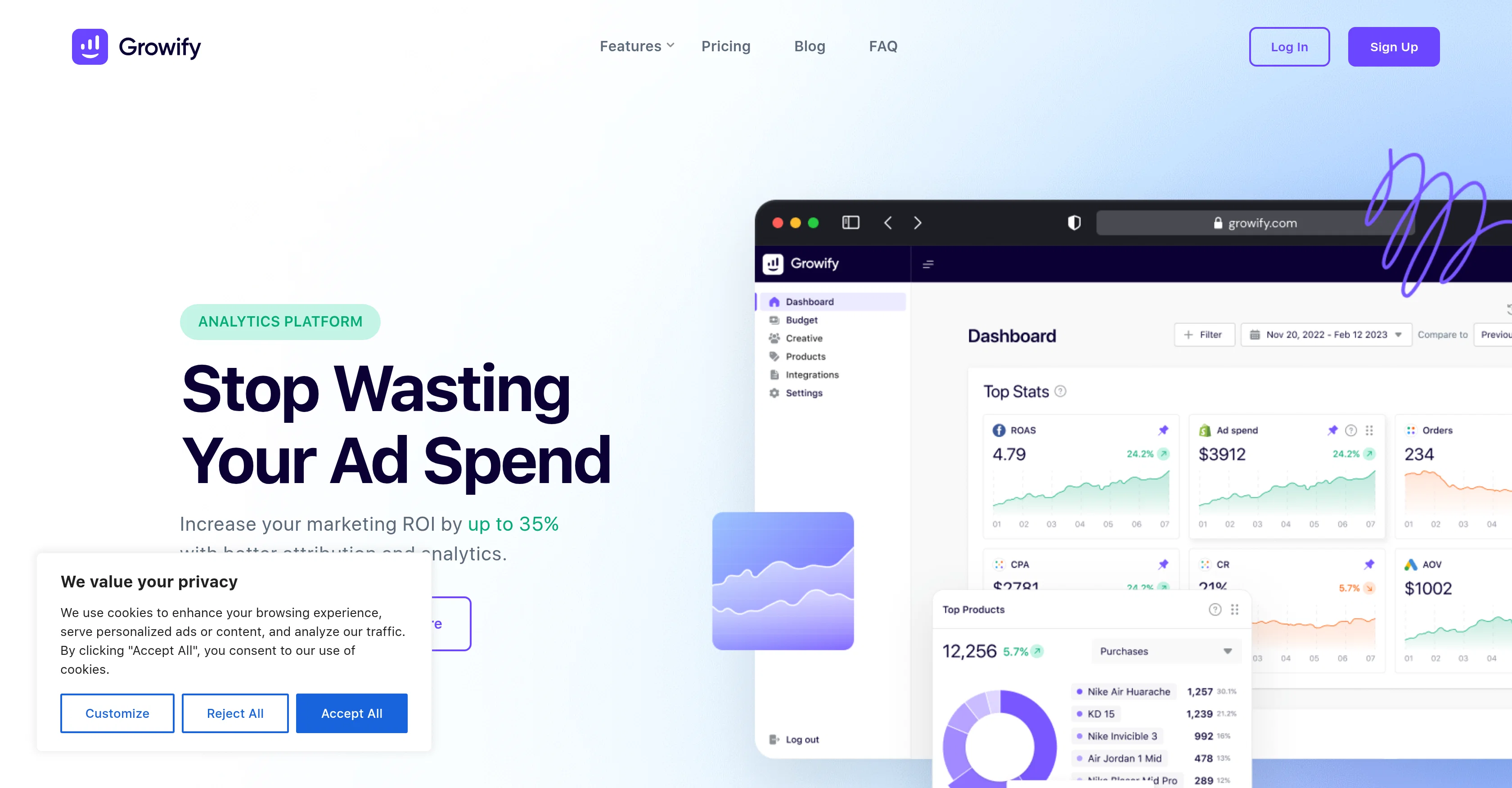 Growify screenshot