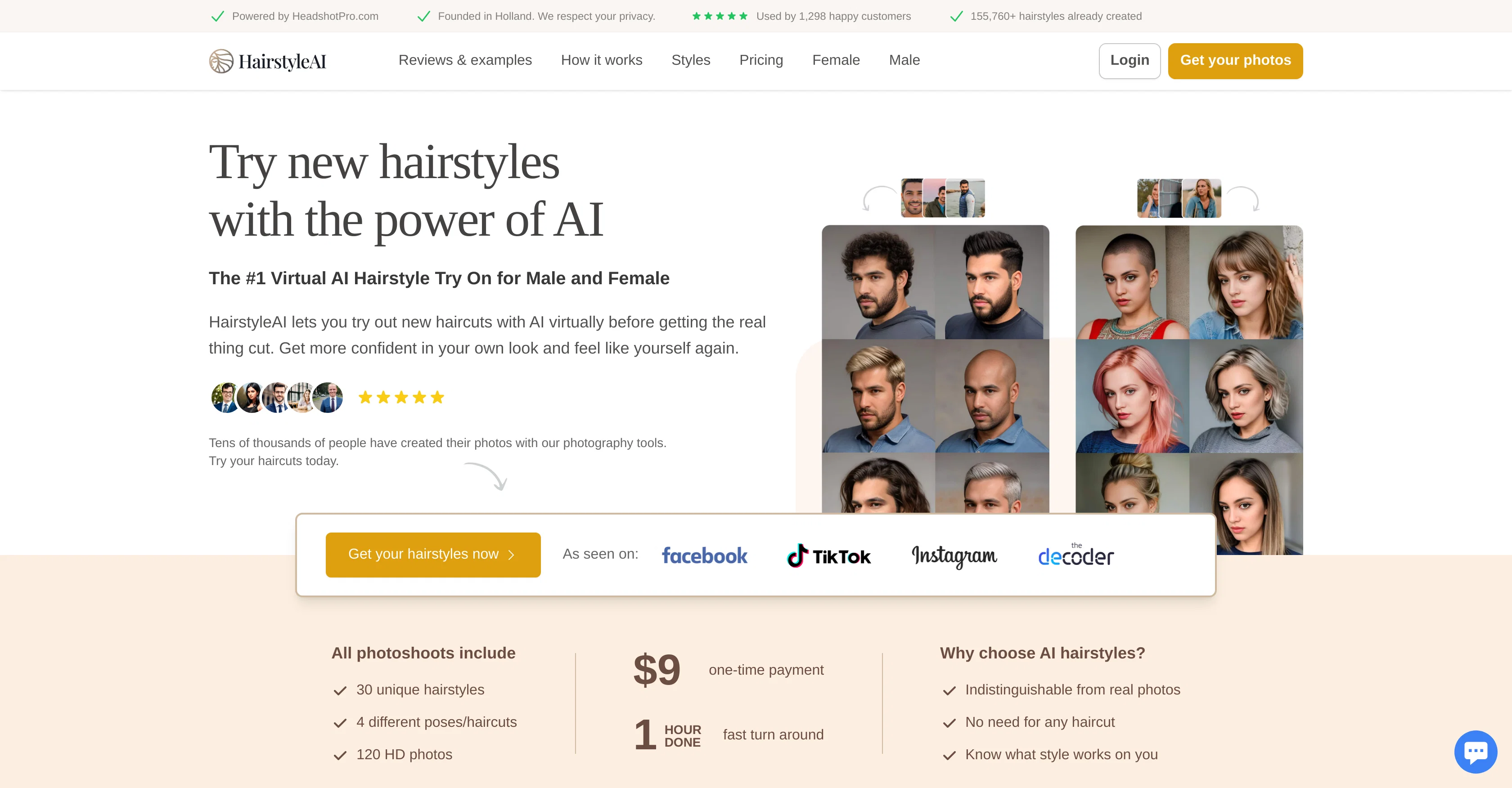 Hairstyle AI screenshot