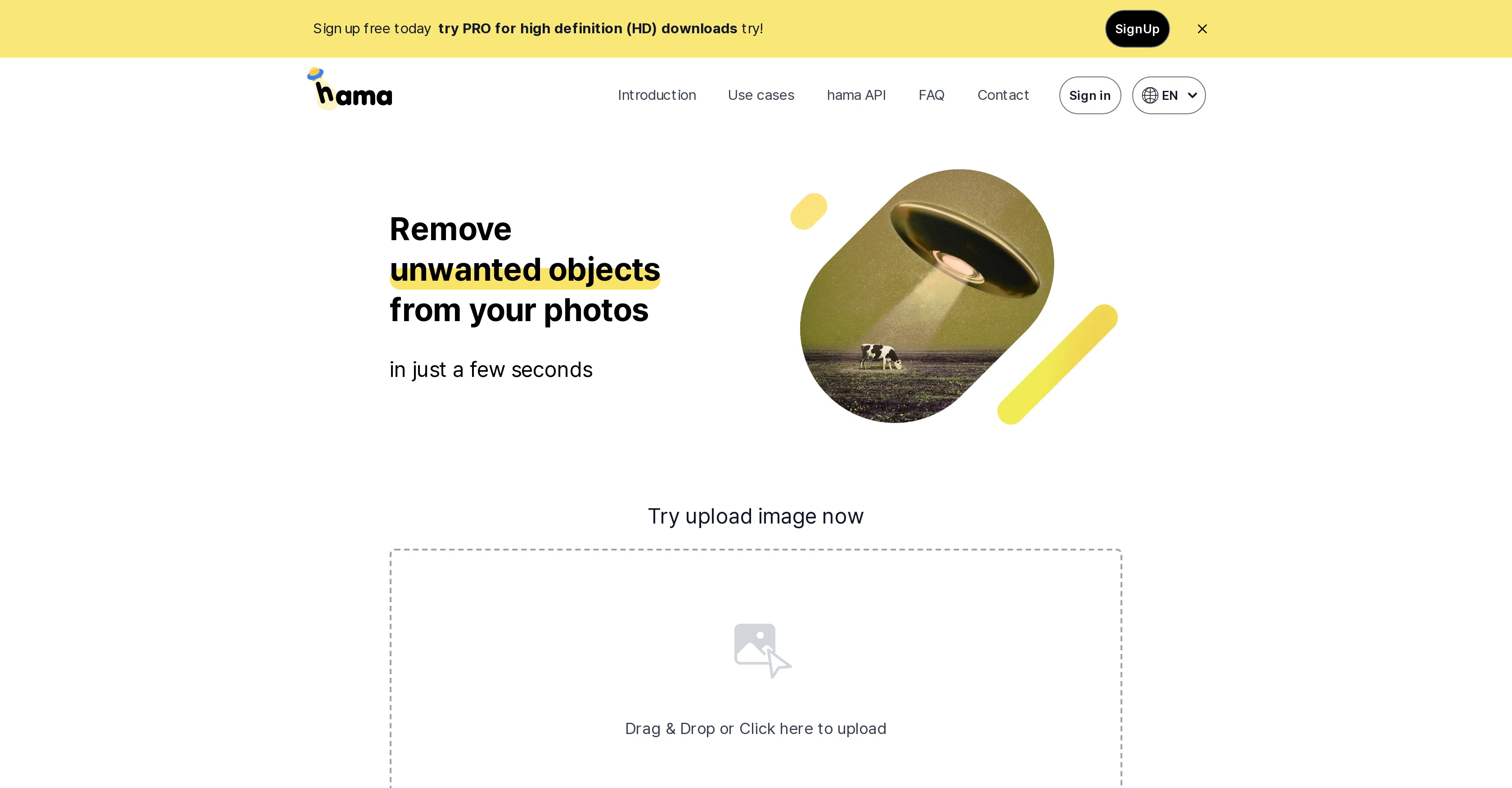 HAMA AI Object Remover, Image Eraser screenshot