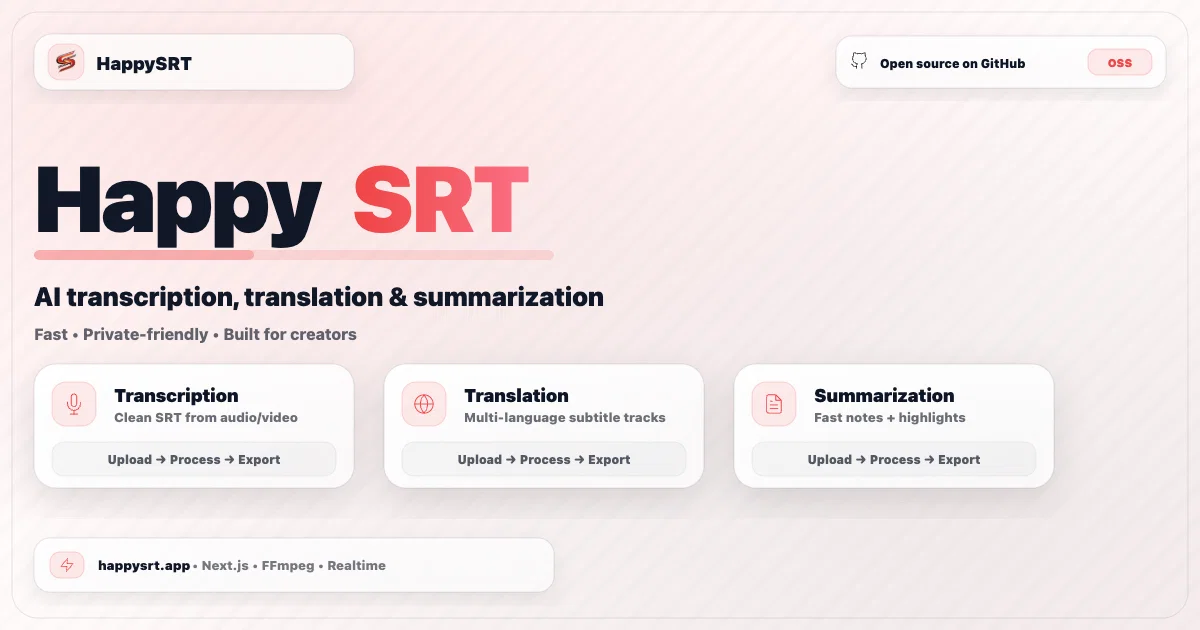 HappySRTv2.0 screenshot