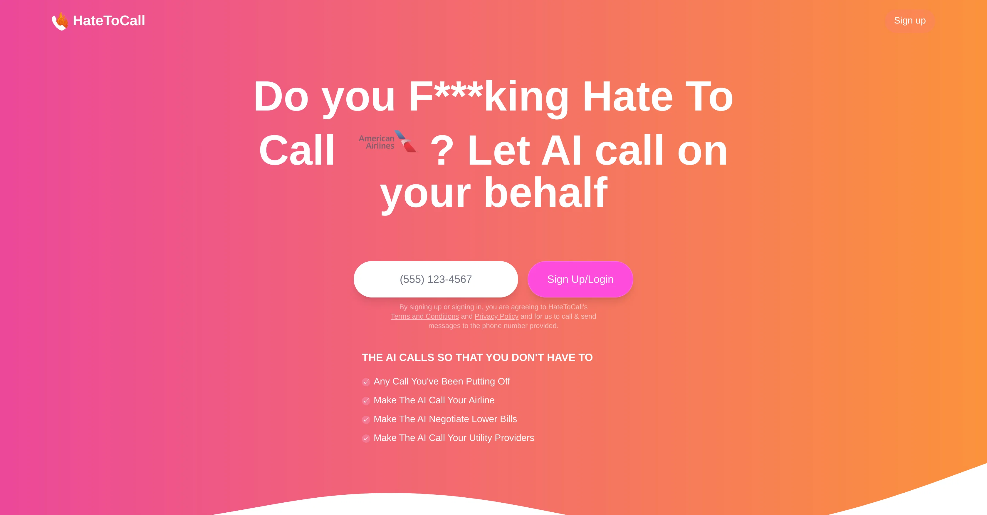 HateToCall screenshot