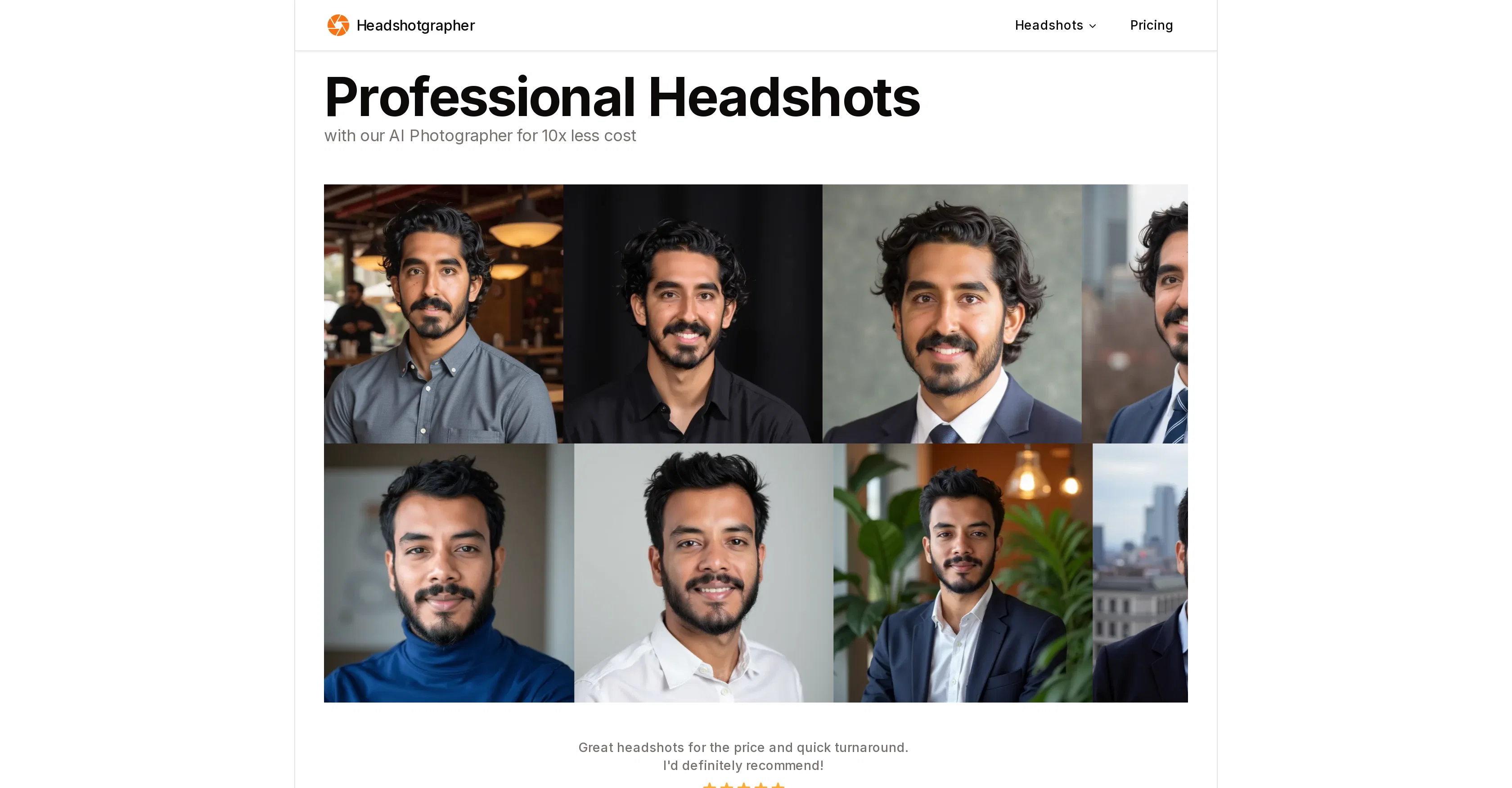 Headshotgrapher screenshot