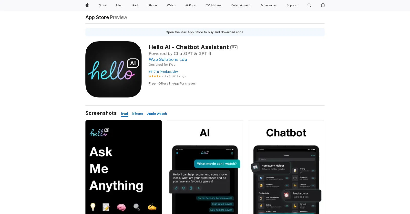 Hello AI screenshot