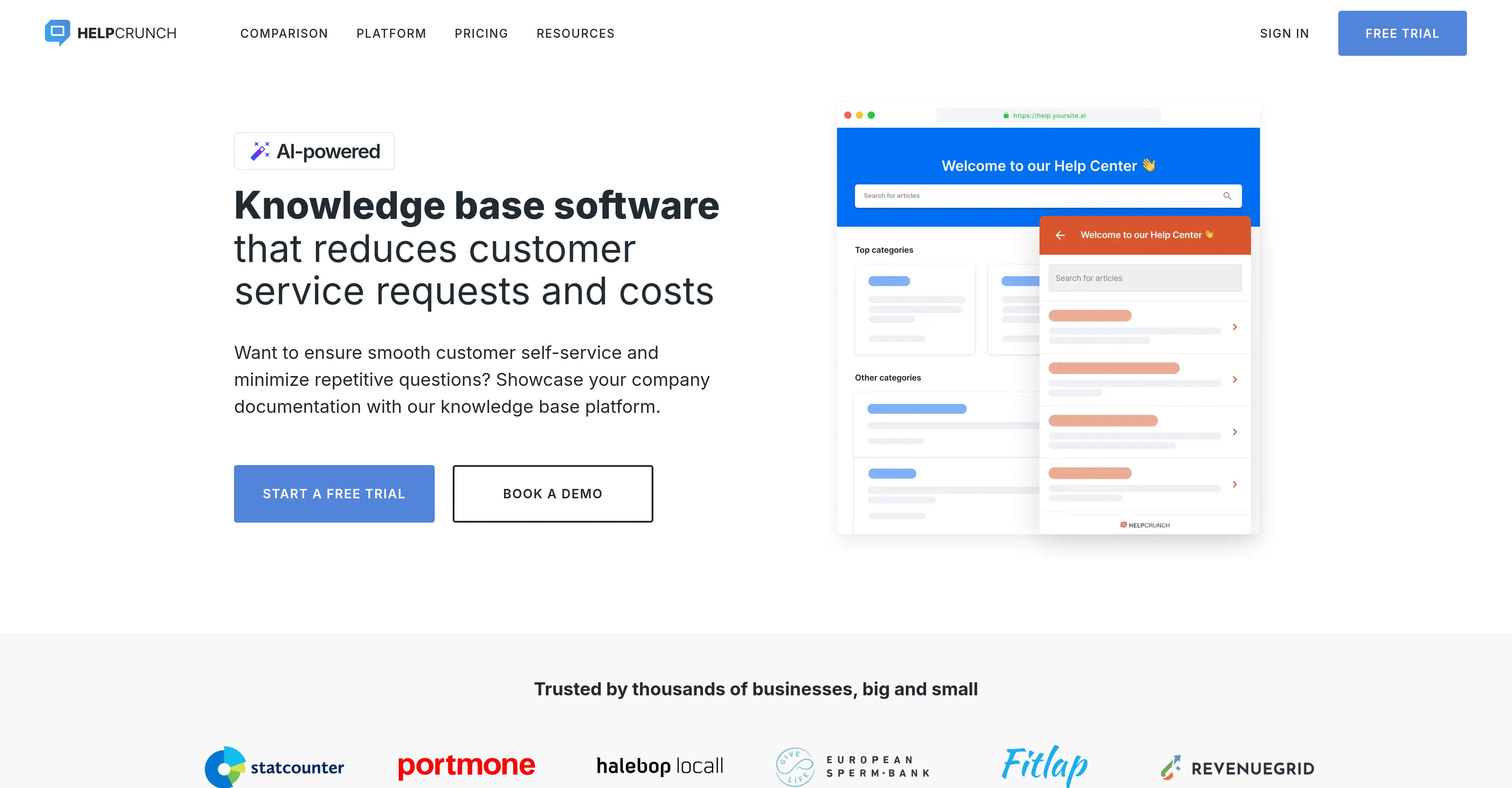 HelpCrunch screenshot