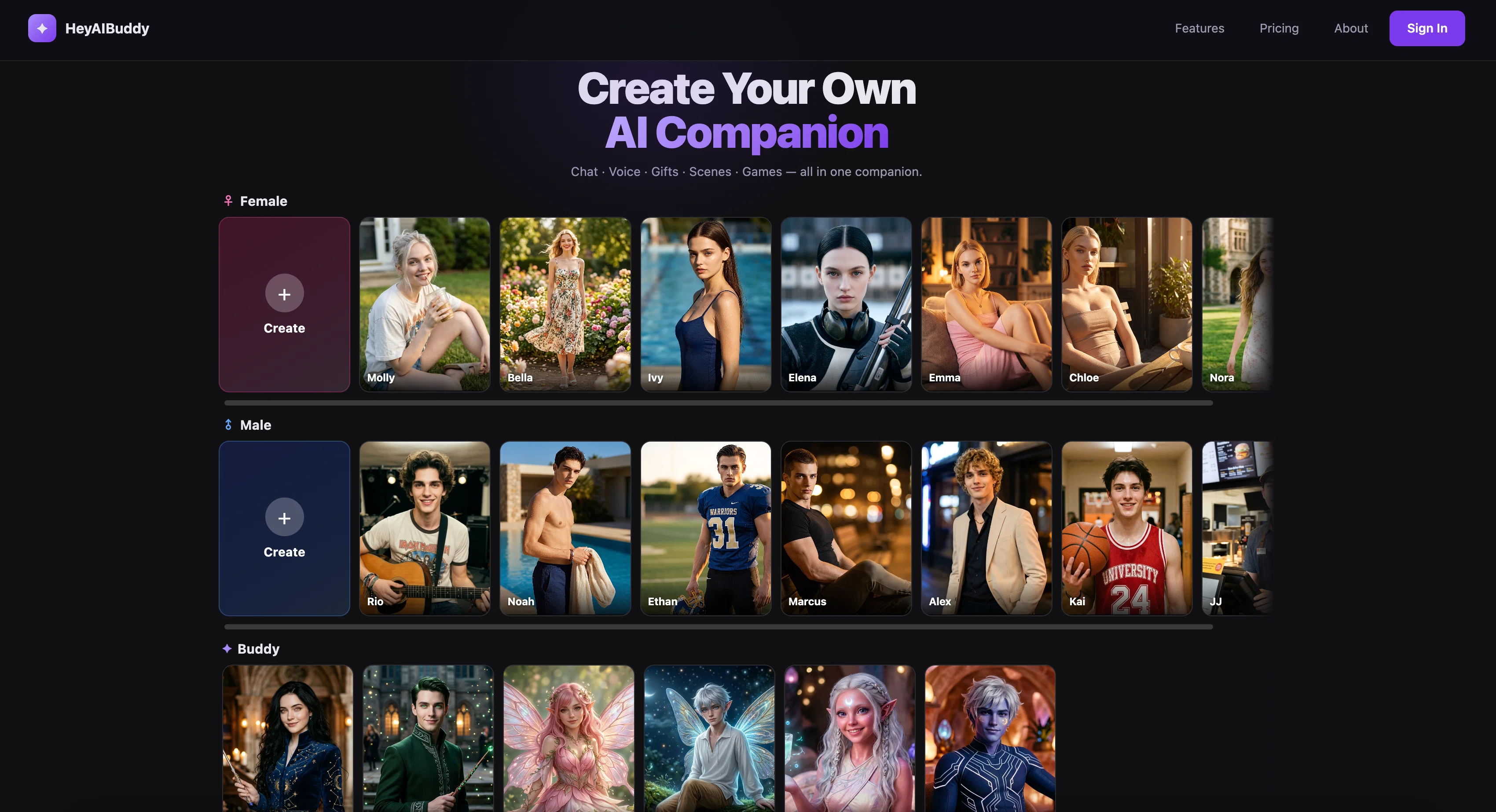 HeyAIBuddy screenshot
