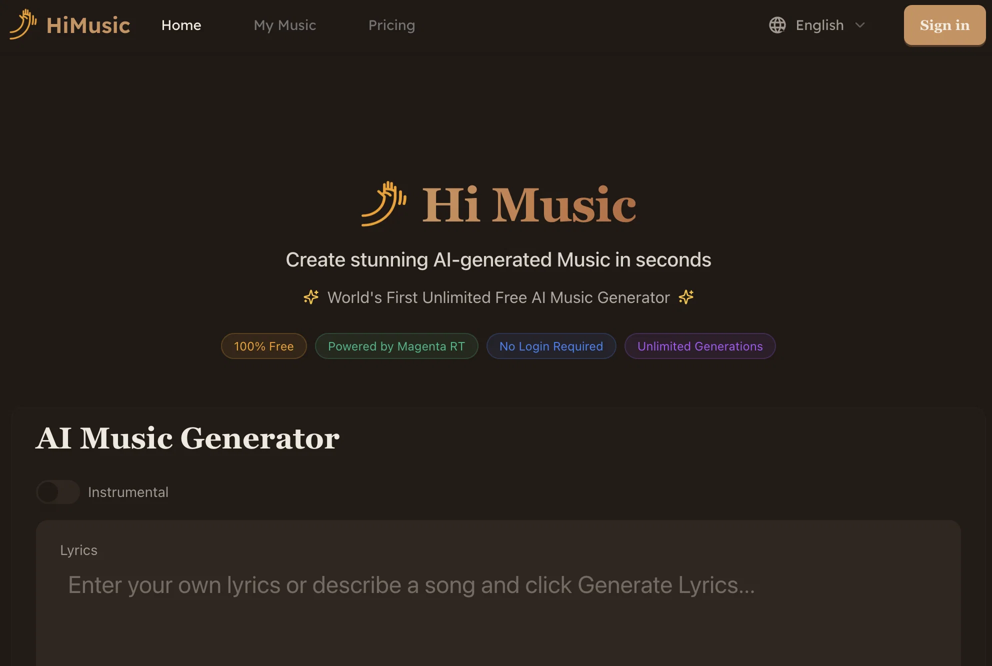 Hi Music screenshot