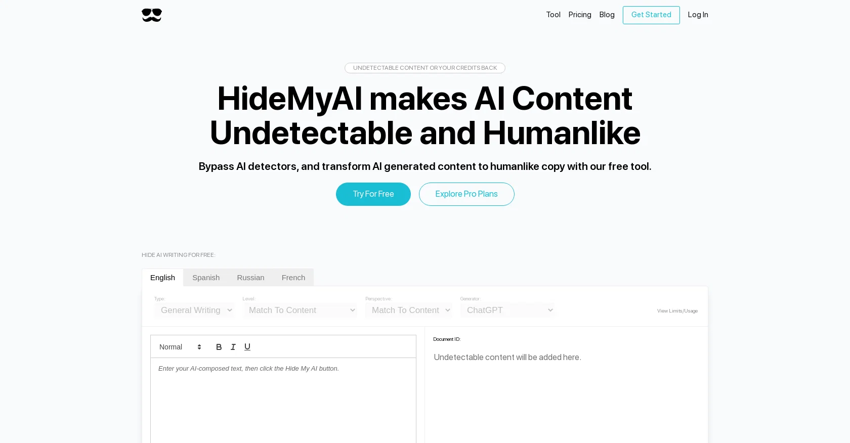 HideMyAI screenshot