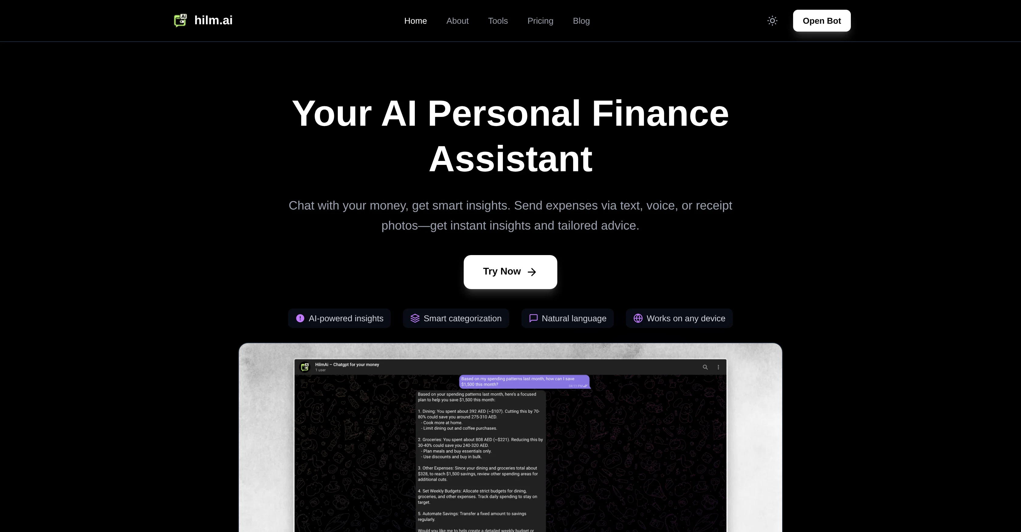 Hilm AI screenshot