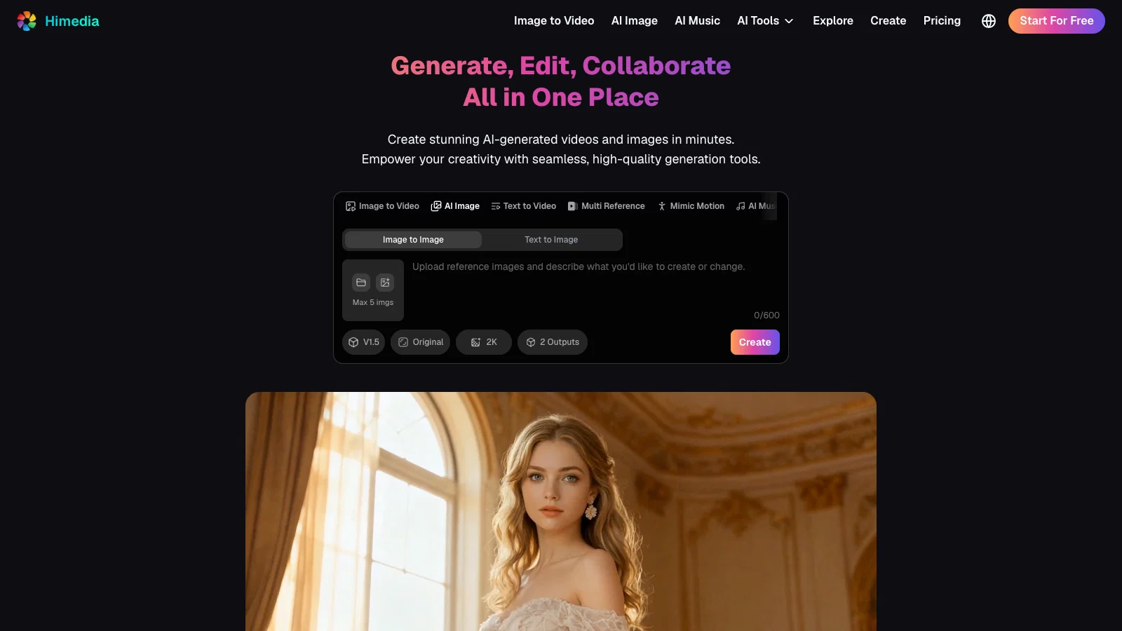 Himedia AI Image Generator screenshot