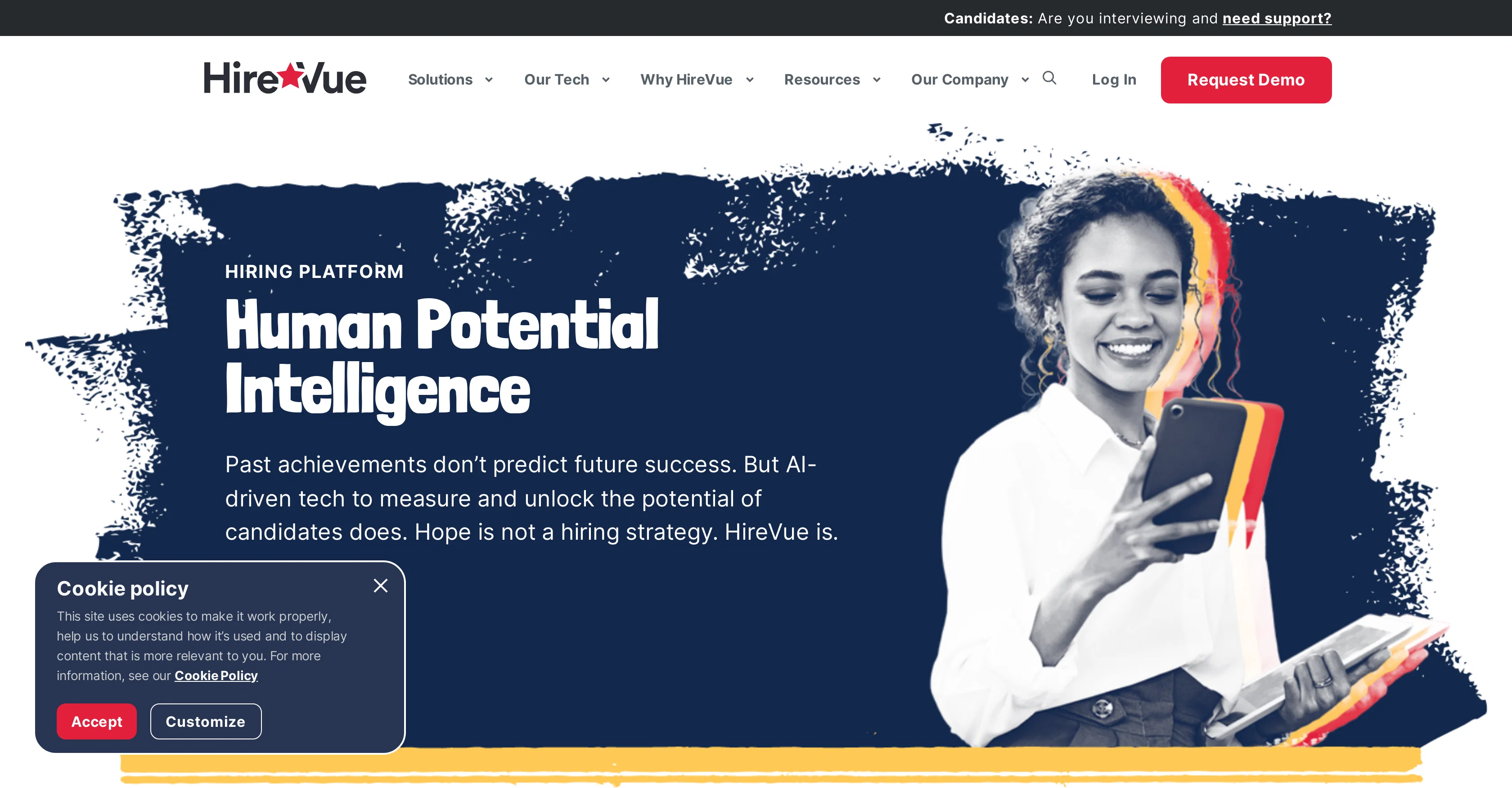 HireVue screenshot