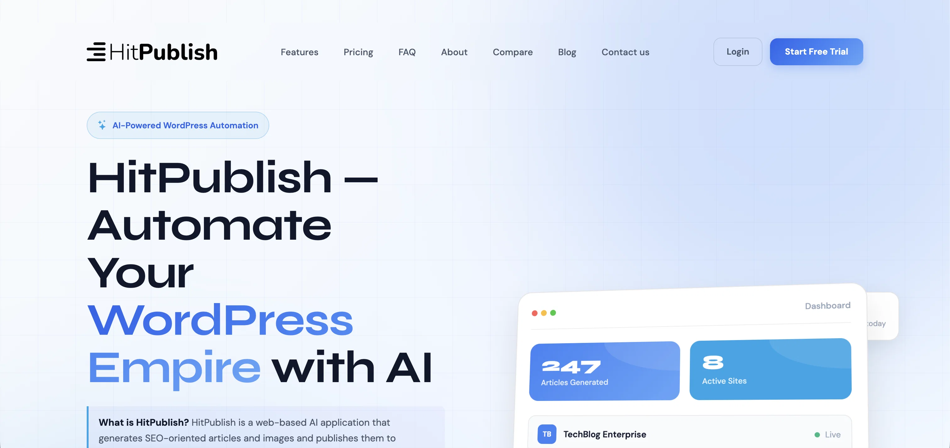 HitPublish screenshot