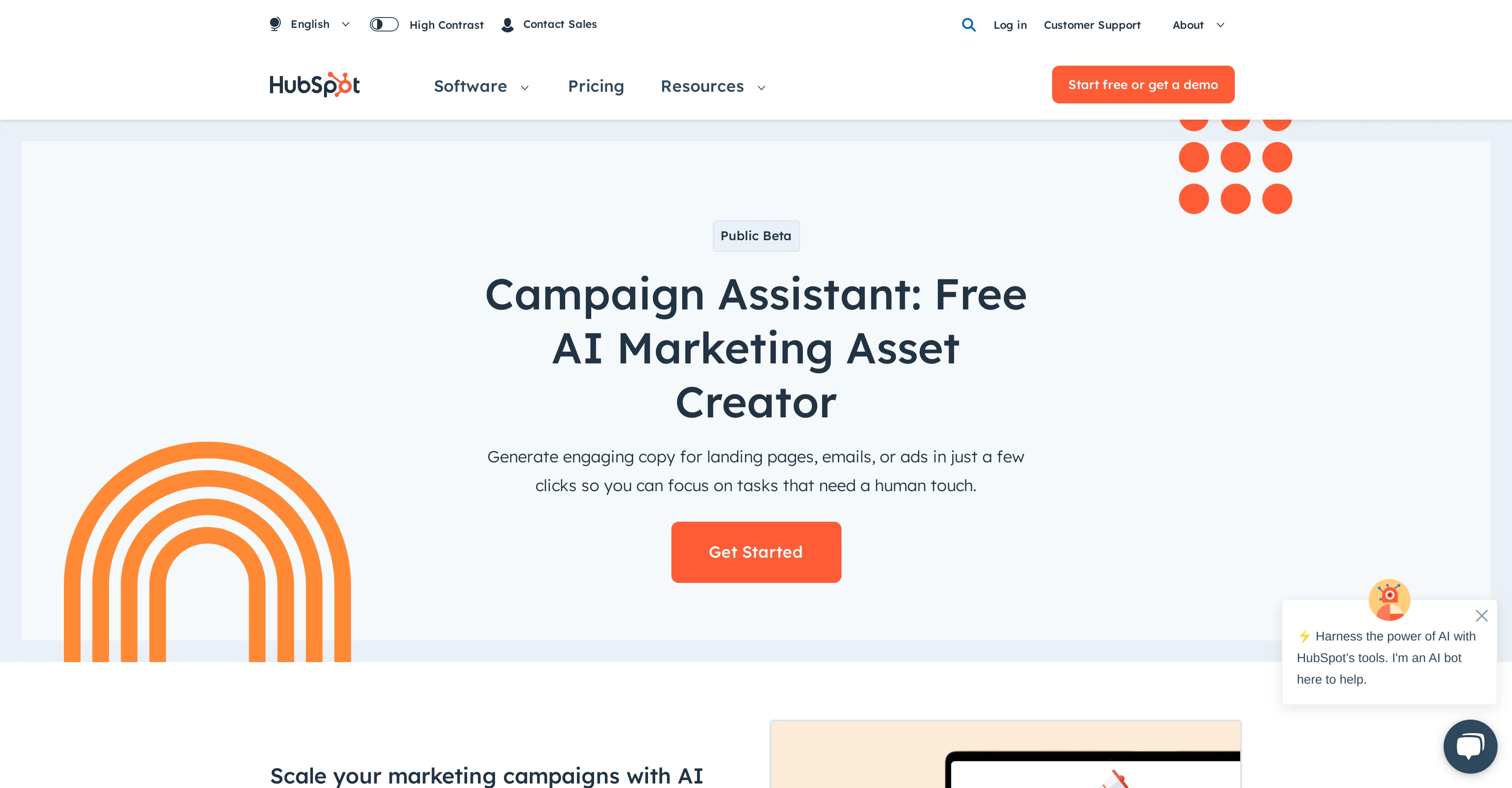 Hubspot screenshot