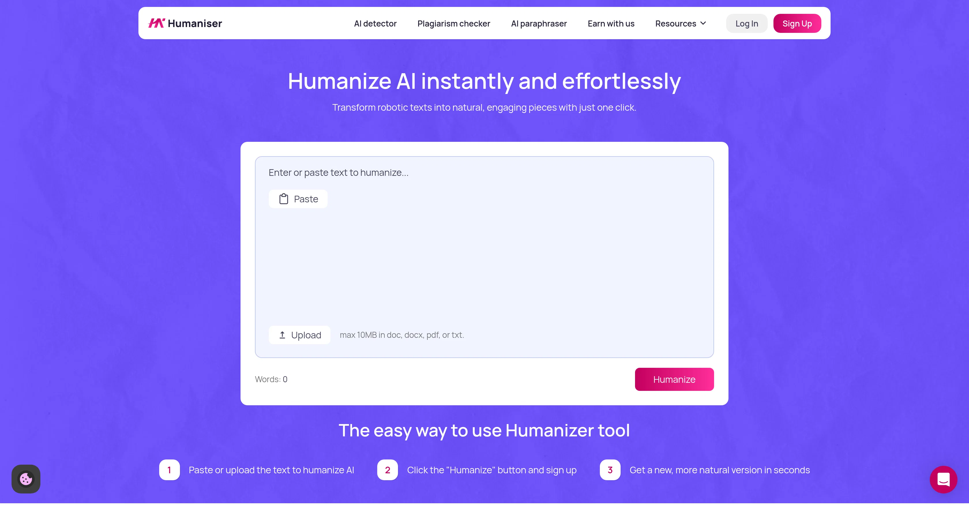 Humaniser.ai screenshot