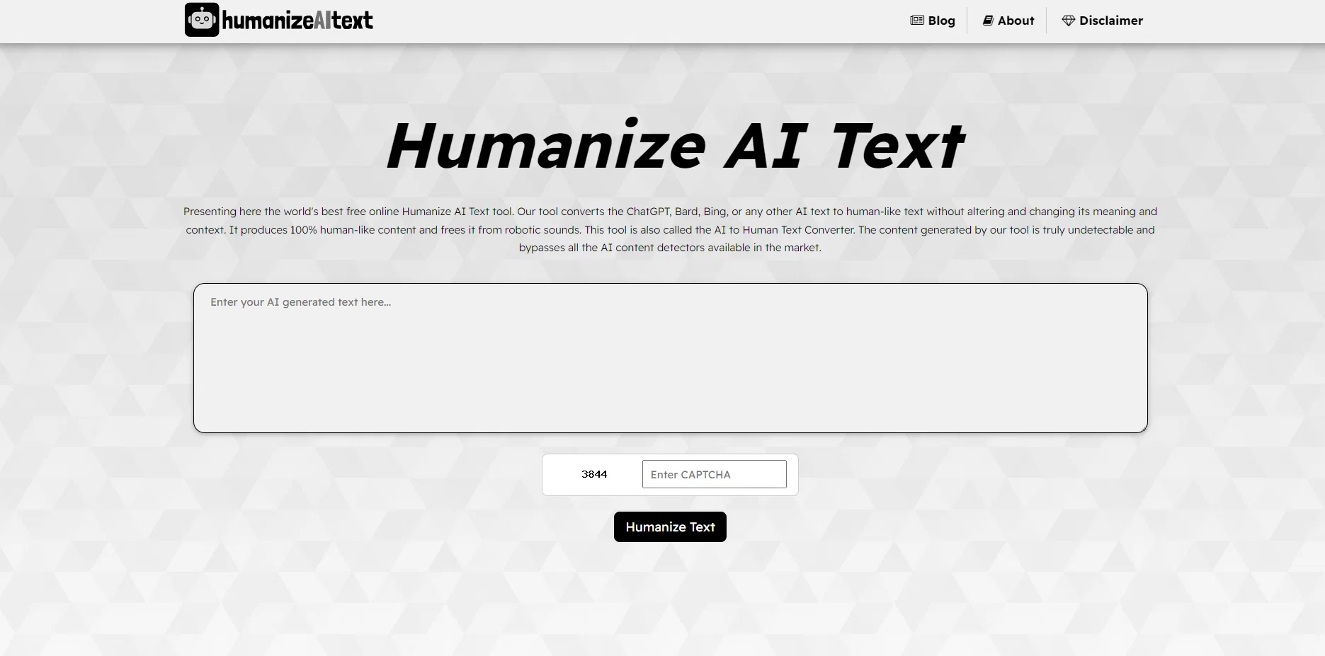 Humanize AI Text screenshot