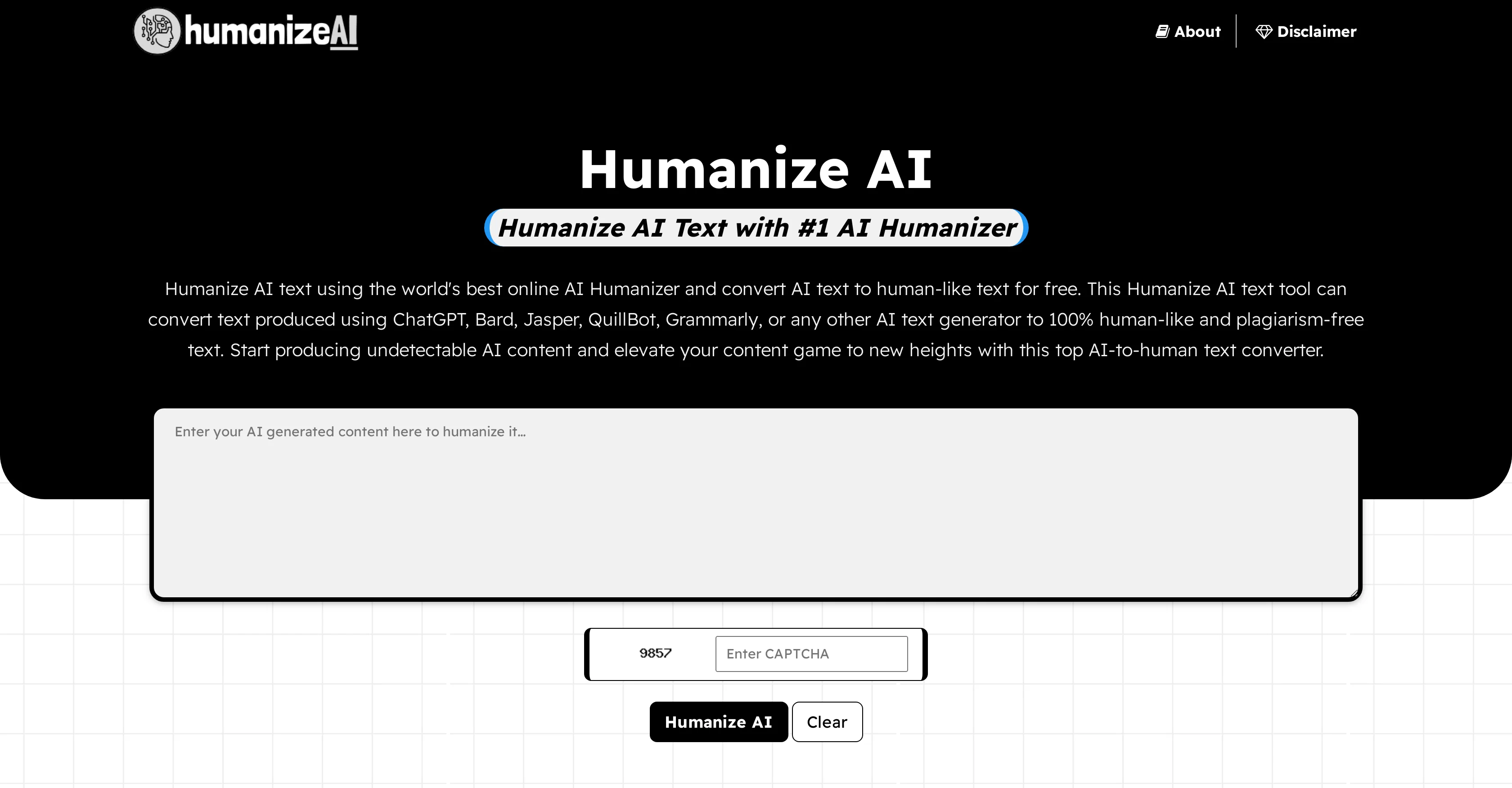 HumanizeAI.io screenshot