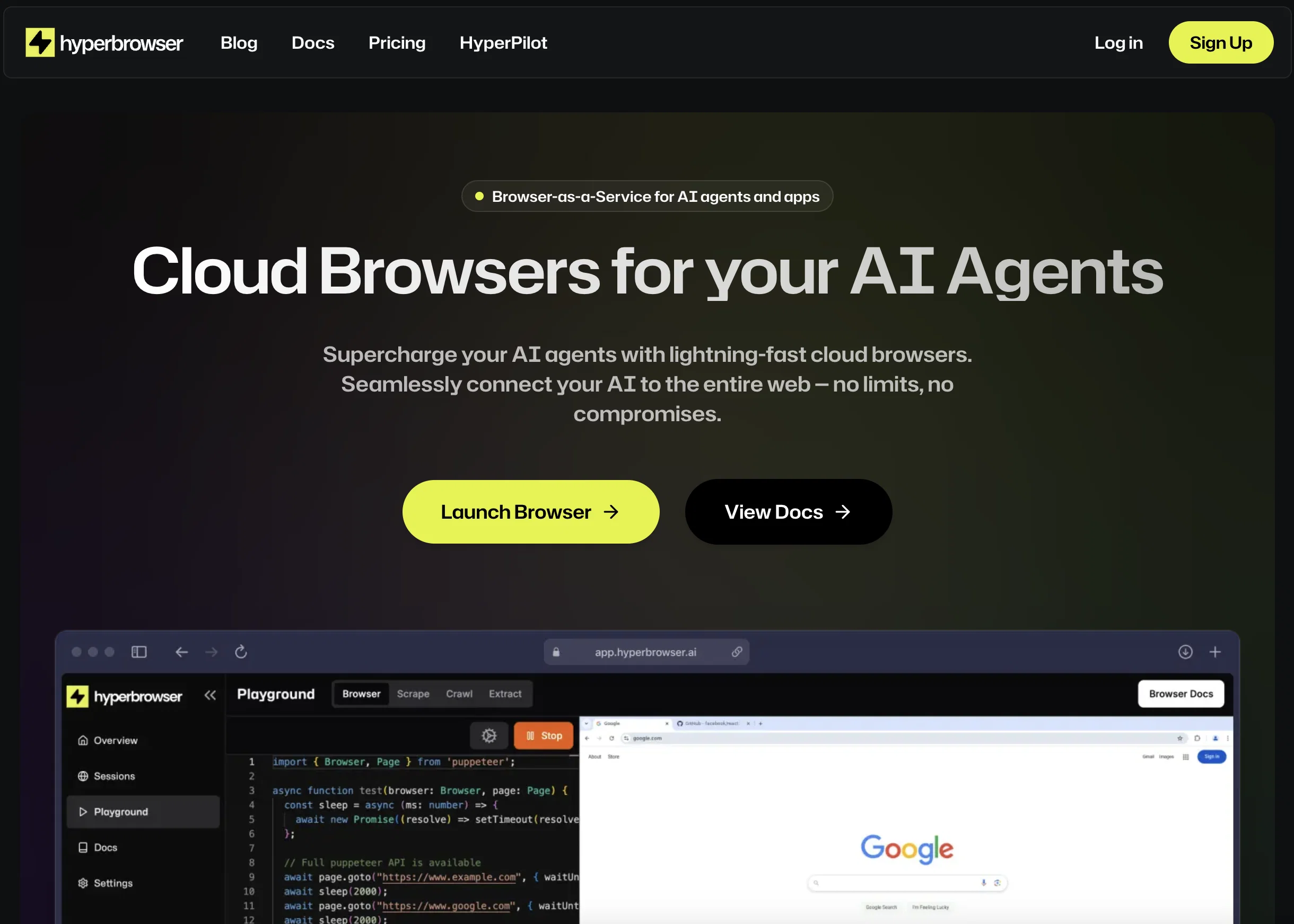 Hyperbrowser screenshot