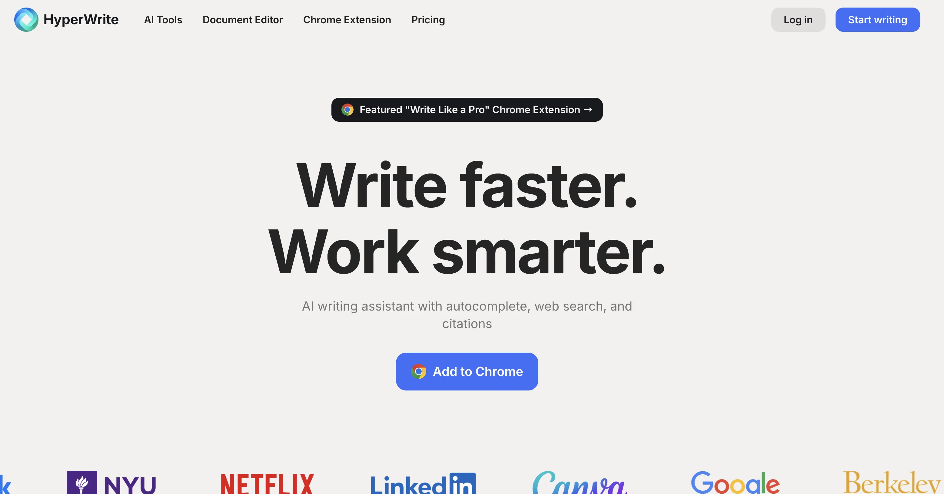 HyperWrite | AI Writing Assistant screenshot