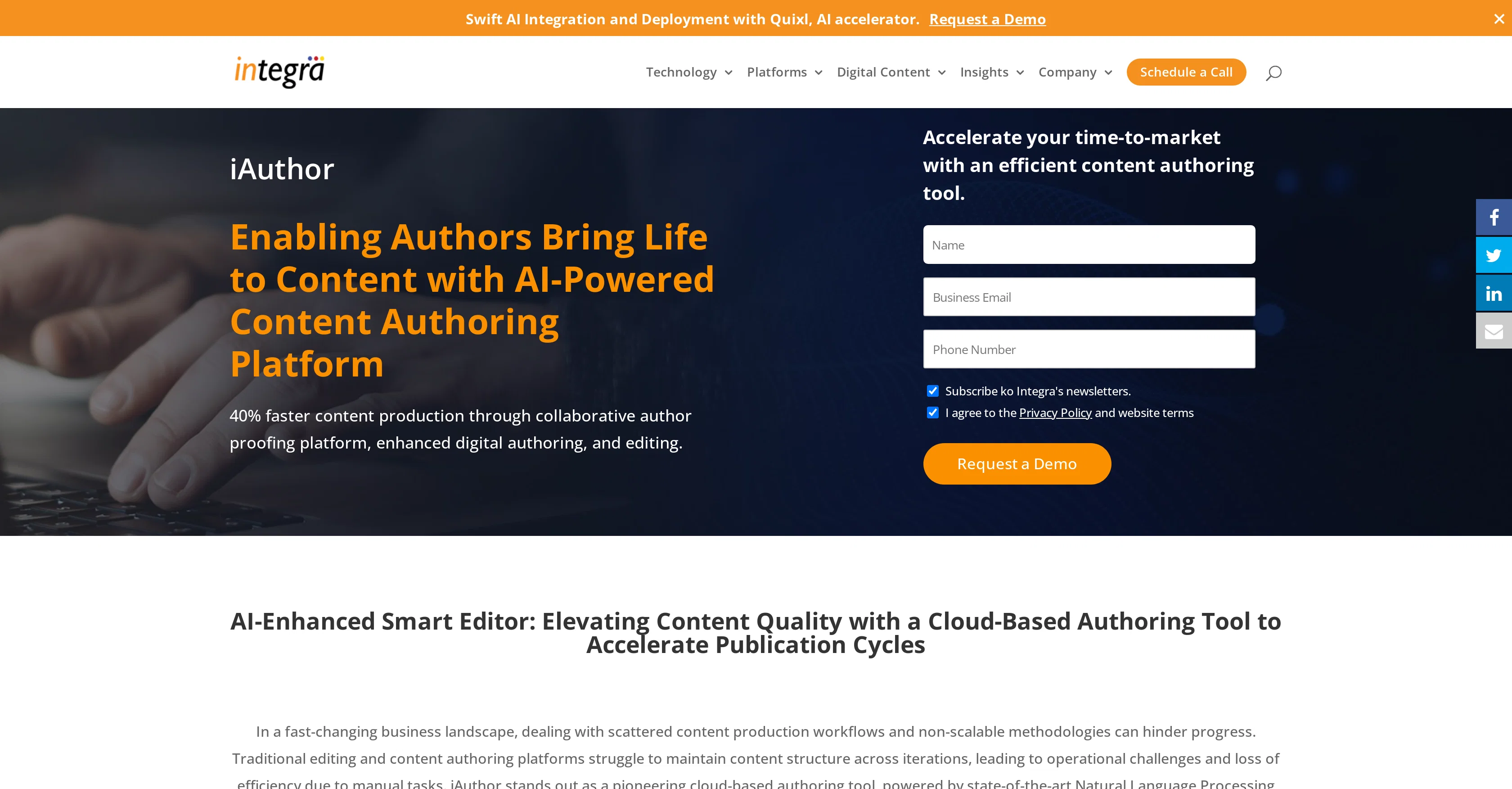 iAuthor screenshot